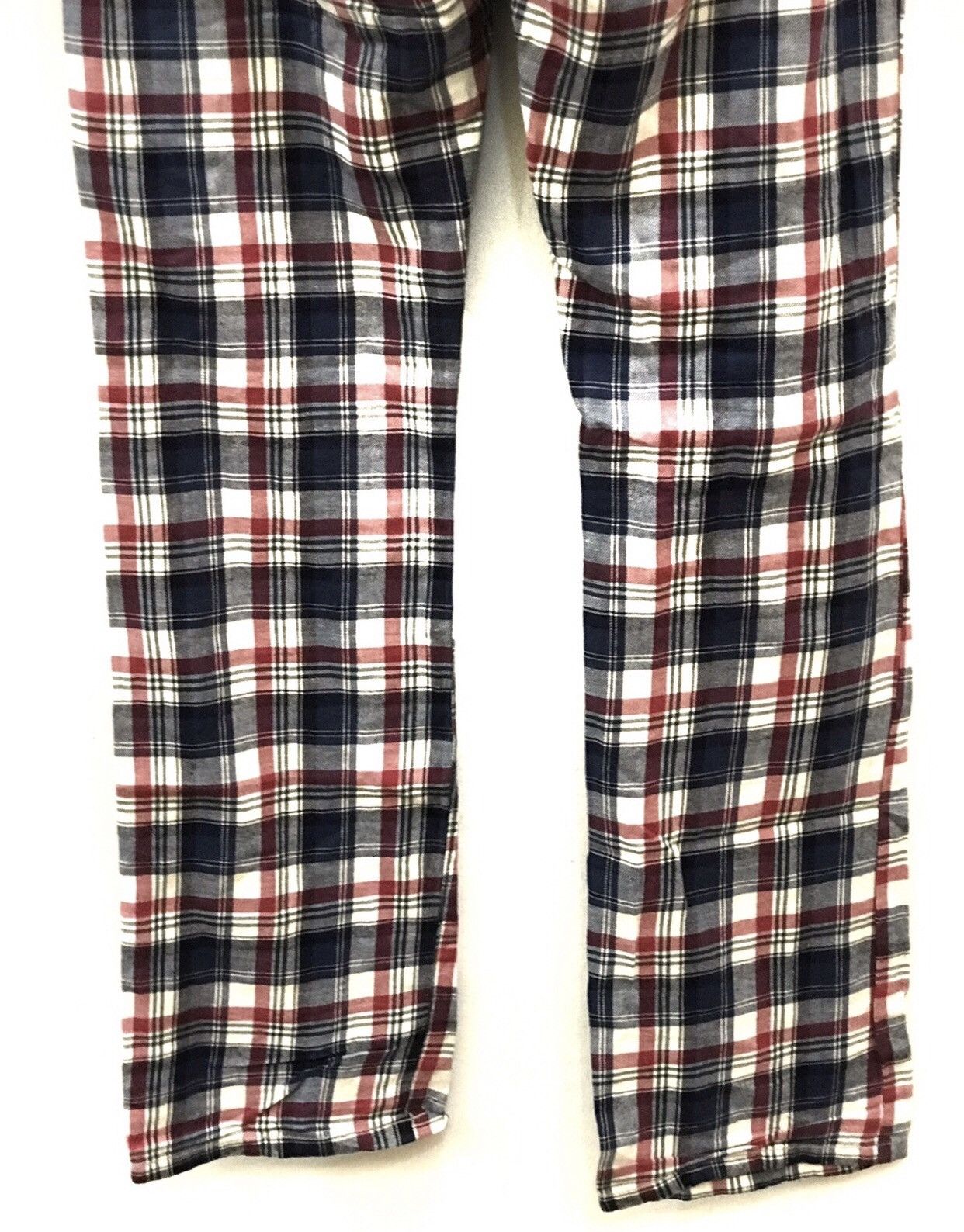 Japanese Brand Stripe Balloon Red Plaid Checked Baker Trousers Size US 29 - 6 Thumbnail