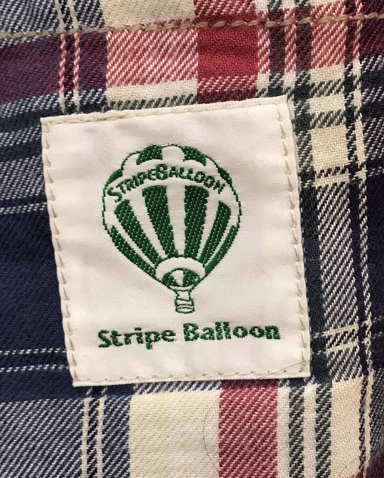 Japanese Brand Stripe Balloon Red Plaid Checked Baker Trousers Size US 29 - 7 Thumbnail