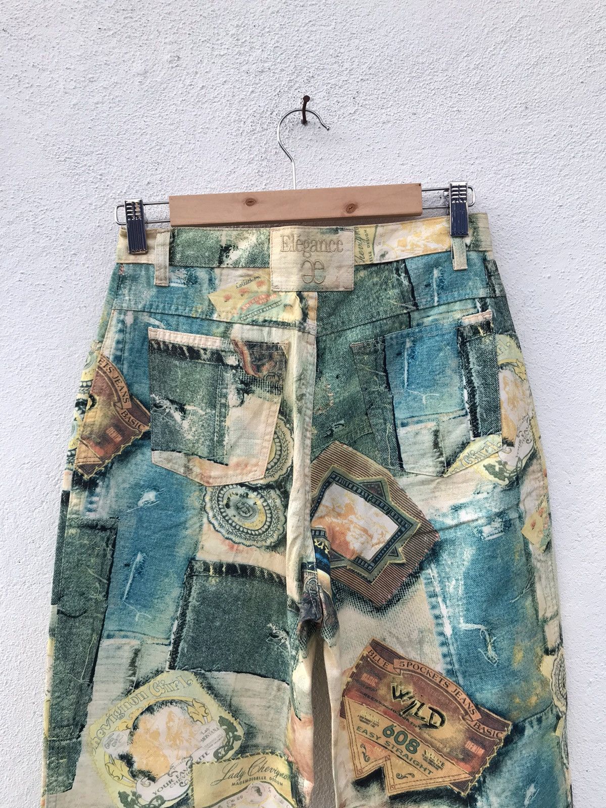Designer × Vintage Made In Italy Elegance Full Printed Pants Size US 27 - 9 Thumbnail