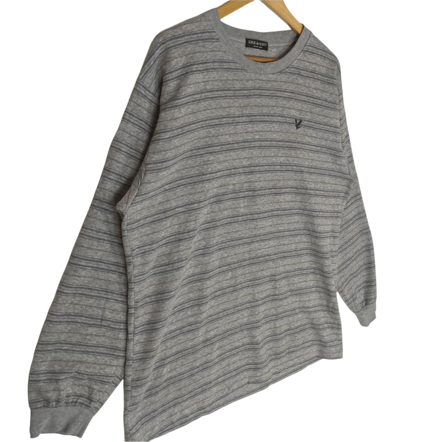 Lyle & Scott LYLE & SCOTT Striped Jumper Sweatshirt Size US L / EU 52-54 / 3 - 3 Thumbnail