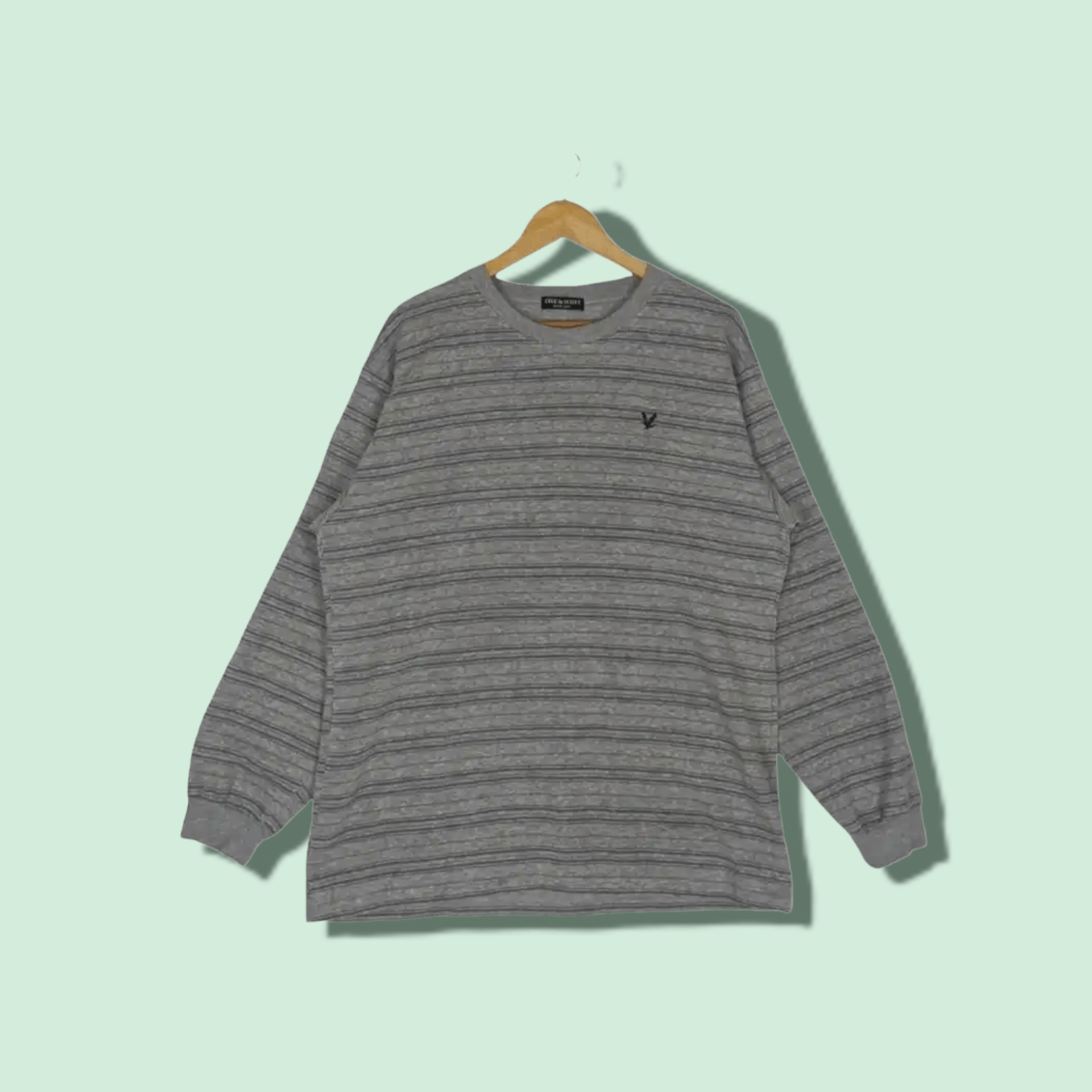 Lyle & Scott LYLE & SCOTT Striped Jumper Sweatshirt Size US L / EU 52-54 / 3 - 1 Thumbnail