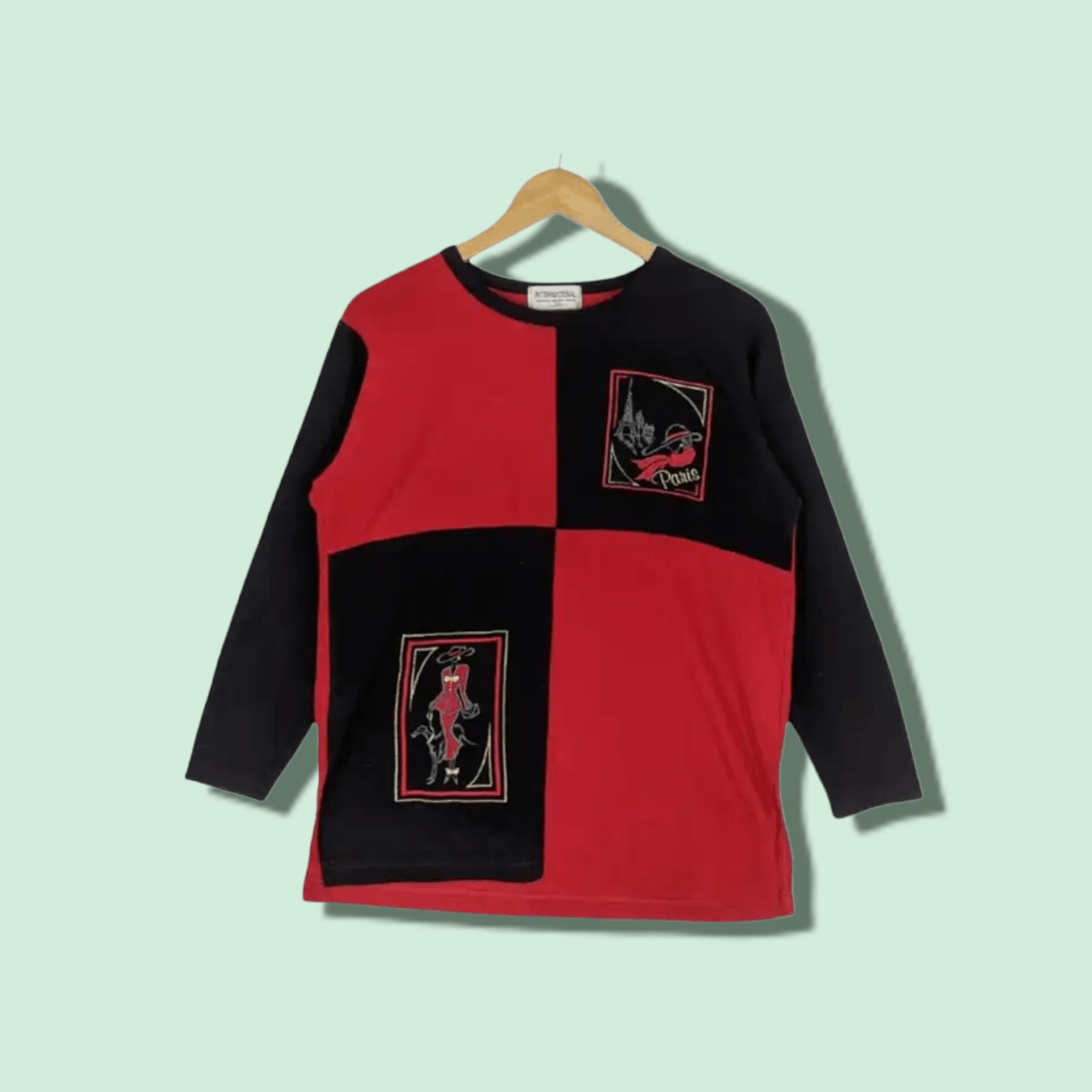 Japanese Brand CP TOKYO Paris Multicolor Jumper Sweatshirt Size M / US 6-8 / IT 42-44 - 1 Thumbnail