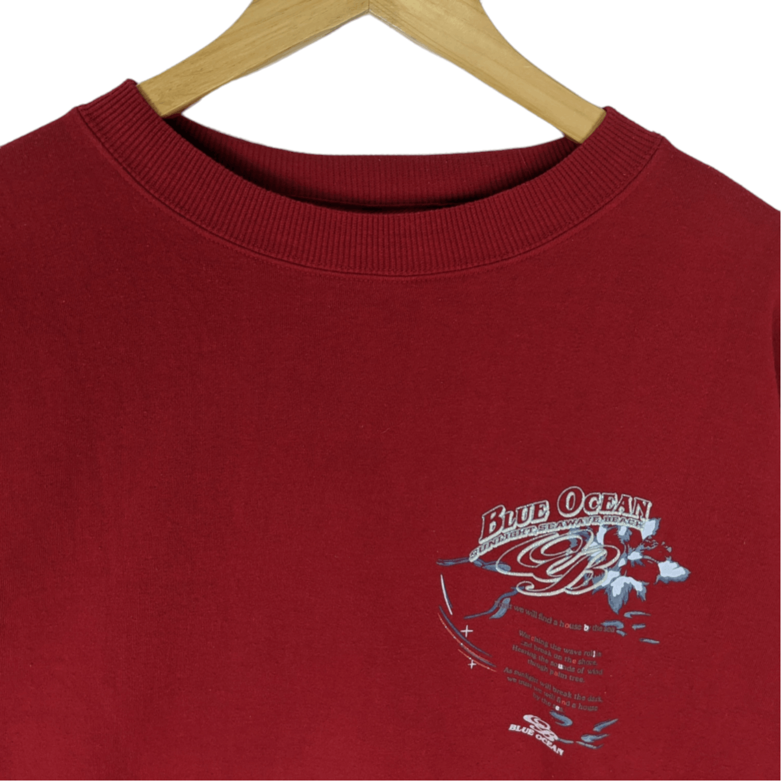Japanese Brand BLUE OCEAN Surfboard Crewneck Jumper Sweatshirt Size US XXL / EU 58 / 5 - 3 Thumbnail