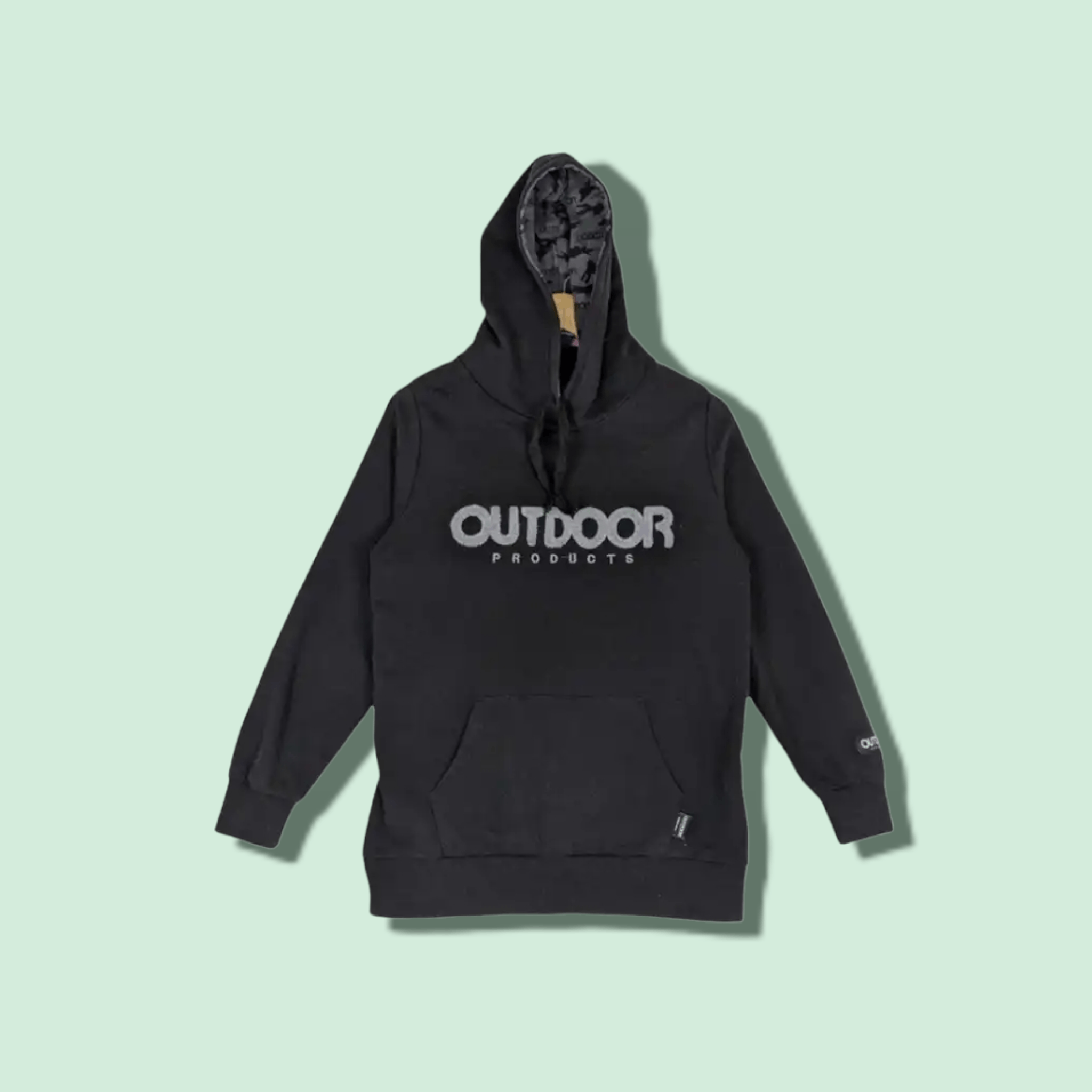 Japanese Brand OUTDOOR Big Spell Out Logo Hoodie Jumper Sweatshirt Size US M / EU 48-50 / 2 - 1 Thumbnail