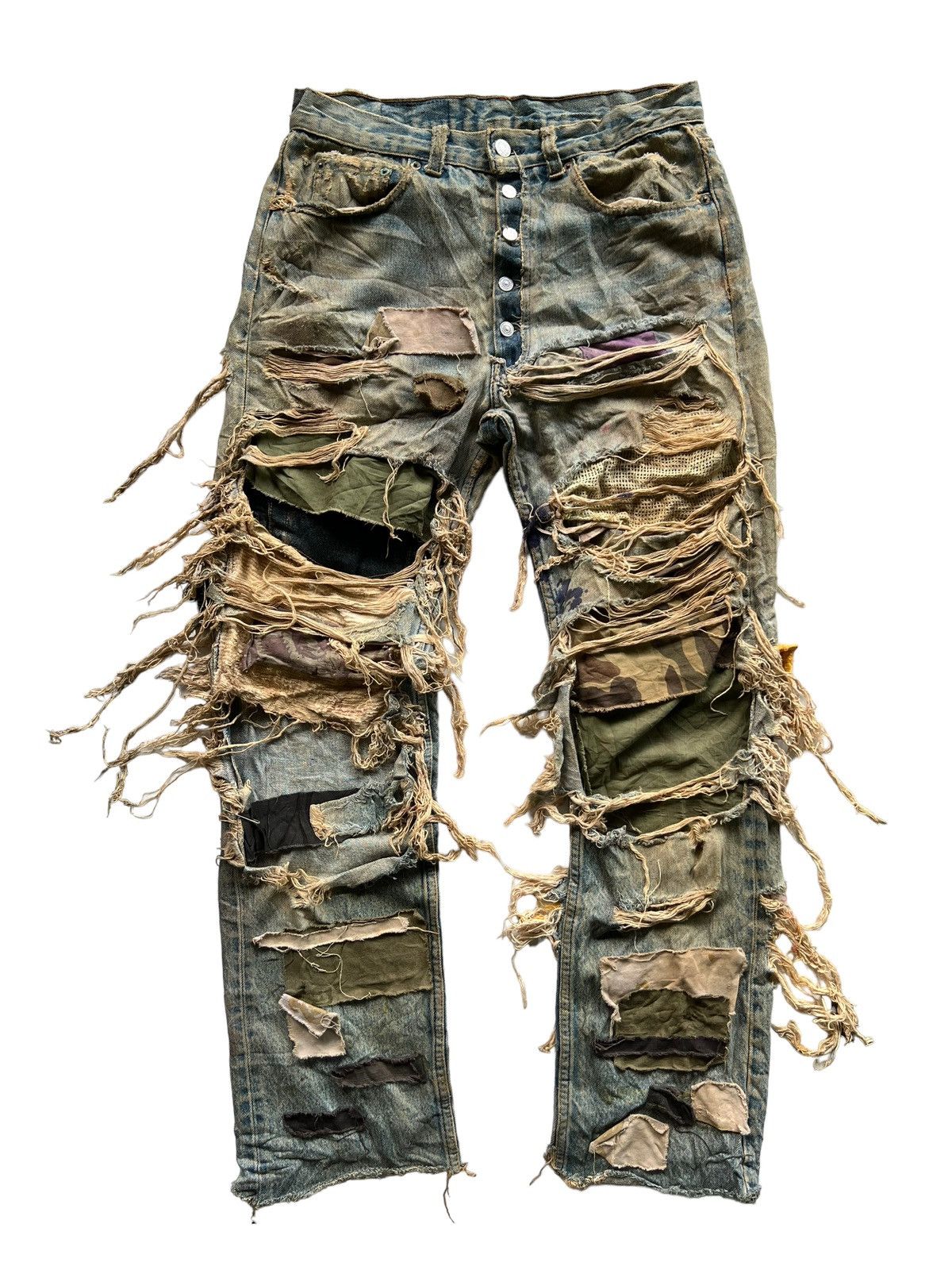 image of Distressed Denim x Levis Vintage Levi’S 501 Distressed Jeans in Blue, Men's (Size 32)