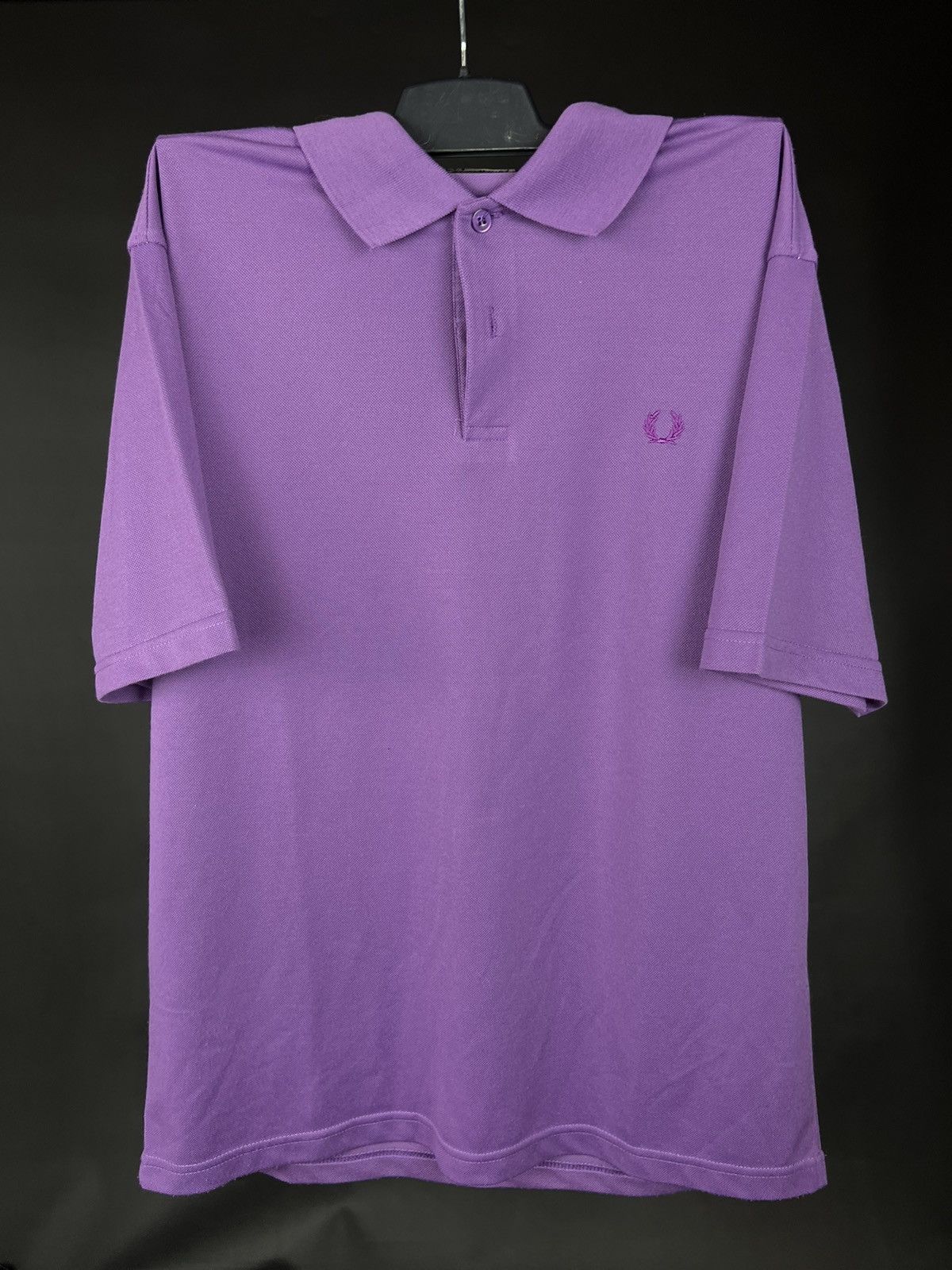 Fred Perry Purple Combed Cotton VTG Polo Shirt