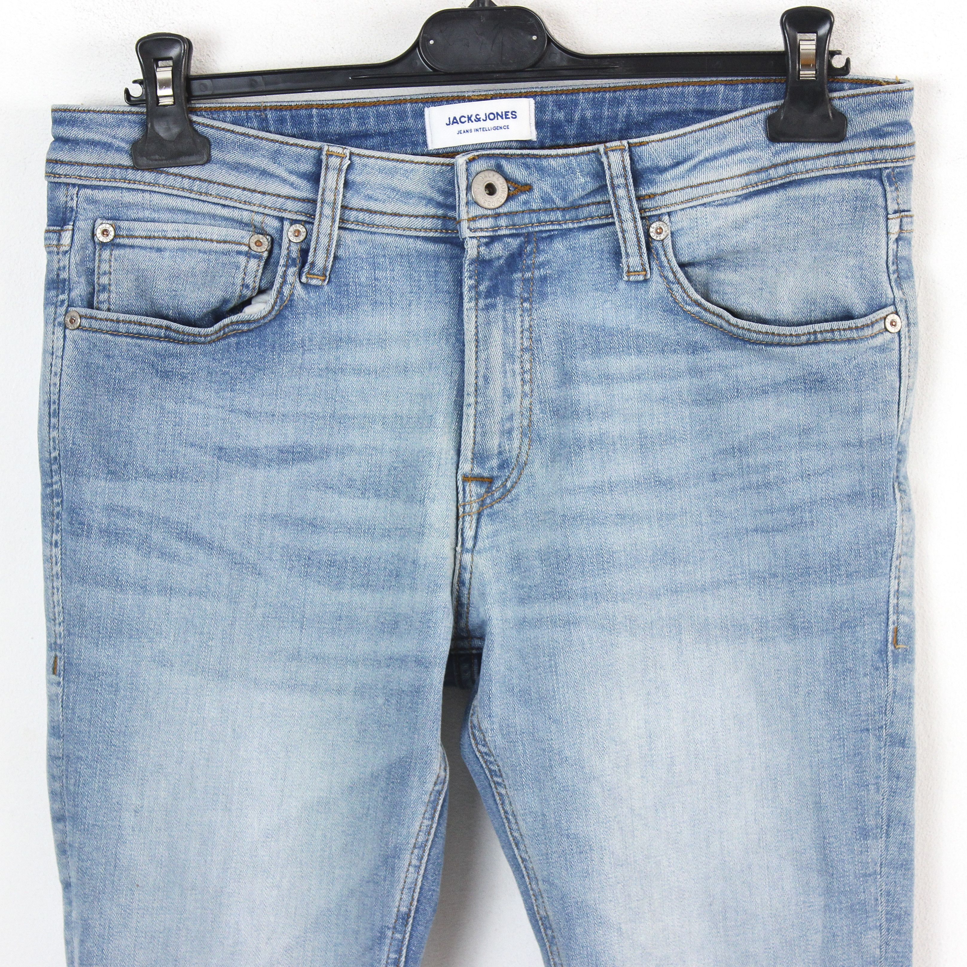 Jack & Jones Liam Mens W33 L30 Slim Skinny Fit Jeans Denim Pants Trousers Size US 33 - 2 Thumbnail