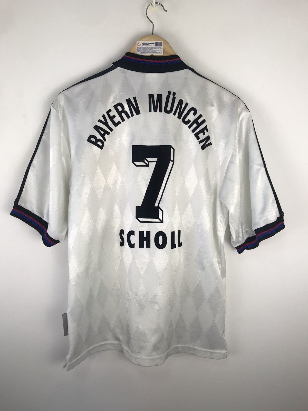 Adidas × Vintage Bayern Munich 1996-97 Away Football Shirt Scholl #7,Adidas Size US S / EU 44-46 / 1 - 1 Thumbnail