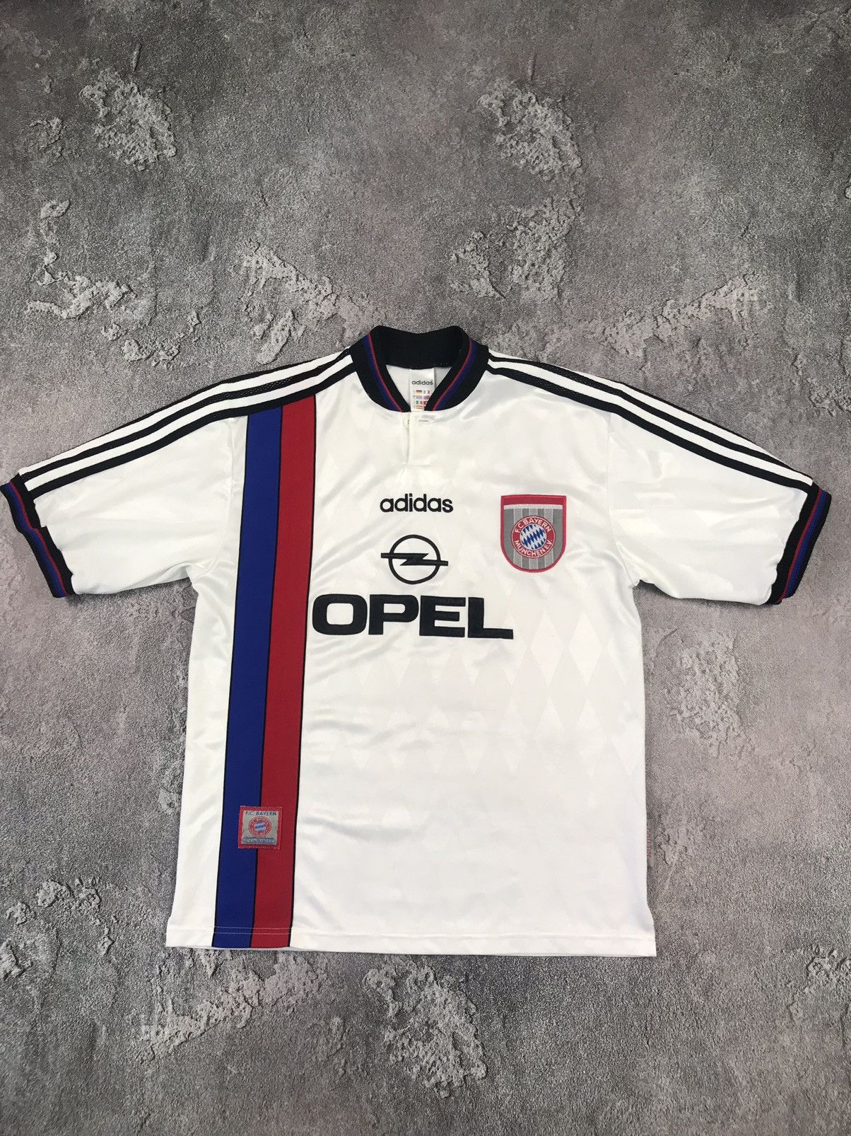 Adidas × Vintage Bayern Munich 1996-97 Away Football Shirt Scholl #7,Adidas Size US S / EU 44-46 / 1 - 3 Thumbnail