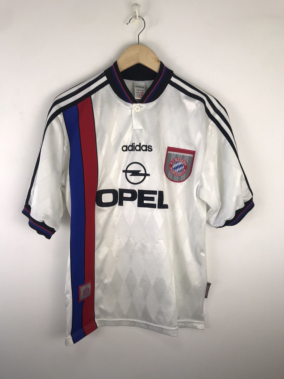 Adidas × Vintage Bayern Munich 1996-97 Away Football Shirt Scholl #7,Adidas Size US S / EU 44-46 / 1 - 2 Thumbnail