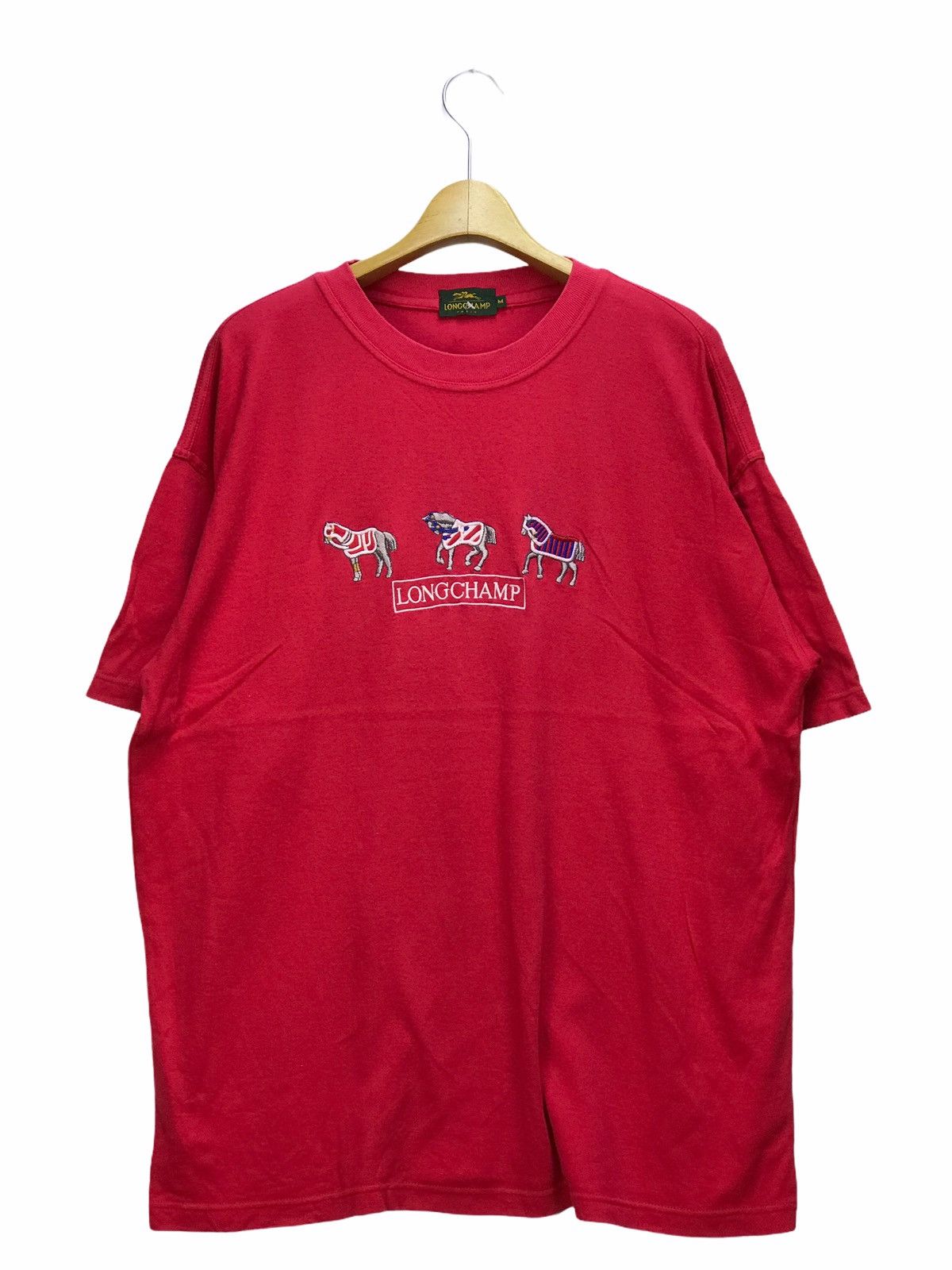 Longchamp VINTAGE LONGCHAMP SPELL OUT EMBROIDERY TEE Size US M / EU 48-50 / 2 - 1 Thumbnail