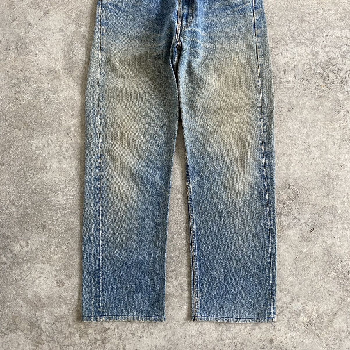 Levi's Vintage 80’s Levi's 501 Mud Stonewashed Blue Denim Jeans Size US 32 / EU 48 - 4 Thumbnail