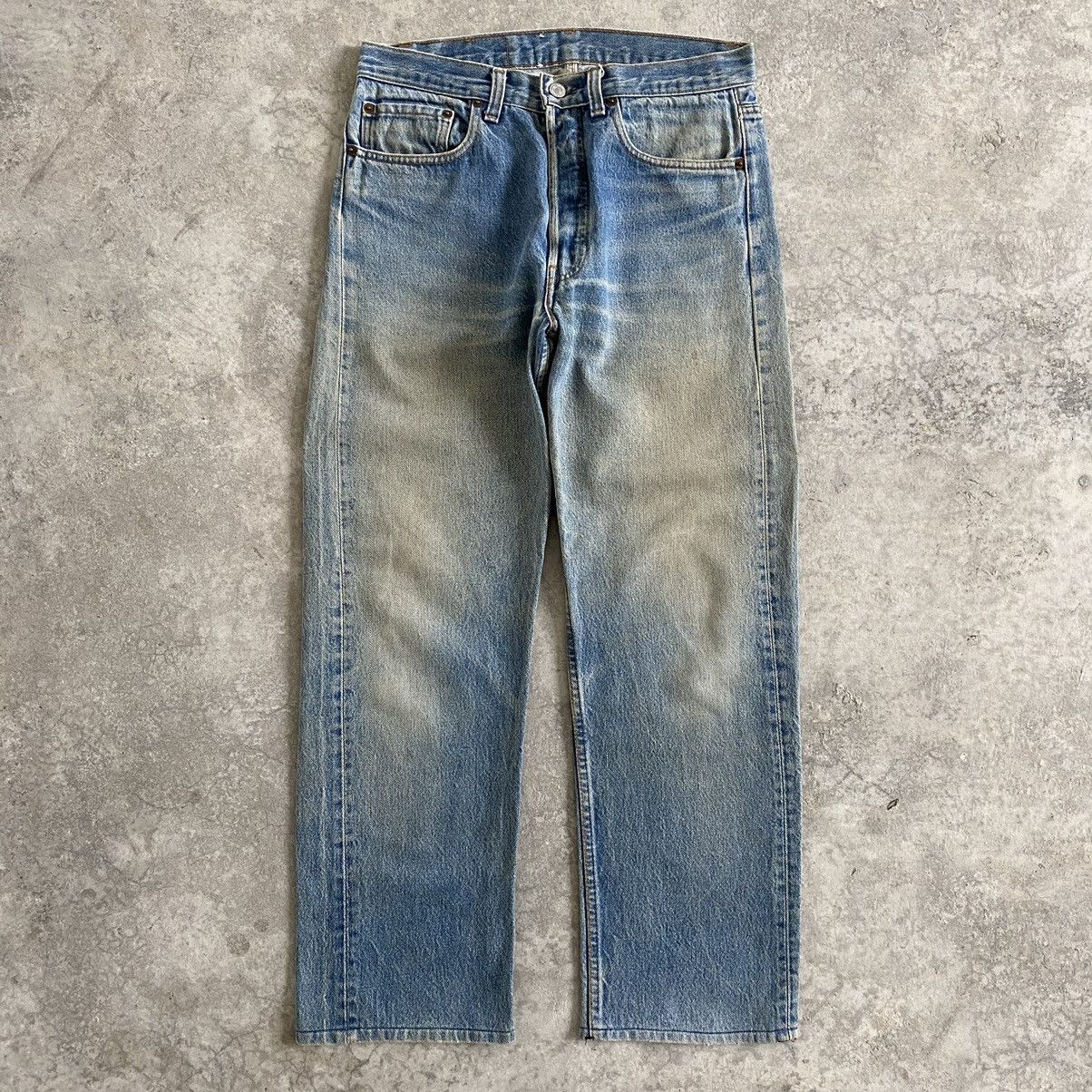 Levi's Vintage 80’s Levi's 501 Mud Stonewashed Blue Denim Jeans Size US 32 / EU 48 - 1 Thumbnail