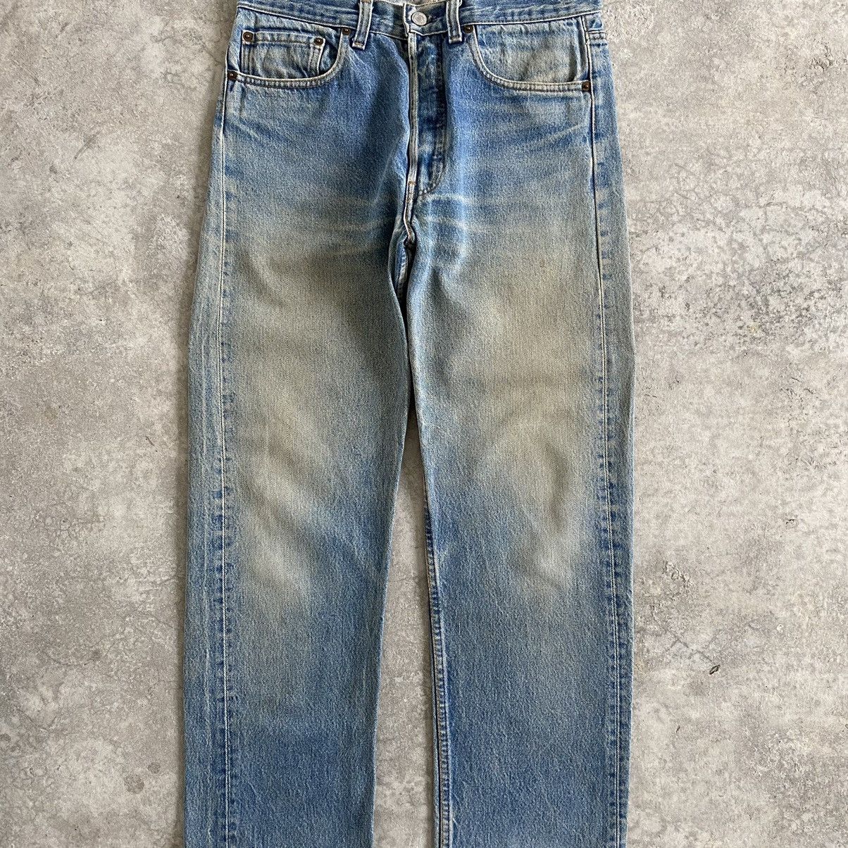 Levi's Vintage 80’s Levi's 501 Mud Stonewashed Blue Denim Jeans Size US 32 / EU 48 - 2 Thumbnail