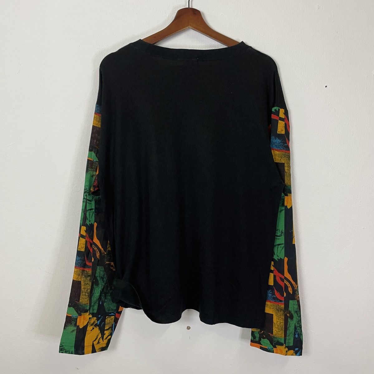 Japanese Brand Kansai Man By Kansai Yamamoto Multicolor Long Sleeve Tee Size US M / EU 48-50 / 2 - 9 Thumbnail