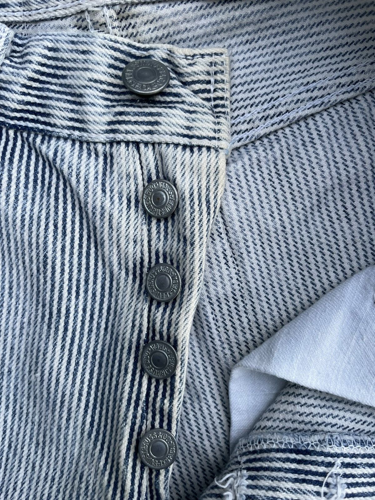 Levi's Vintage 1989 Levis 501 e Hickory Denim Size US 26 / EU 42 - 18 Thumbnail