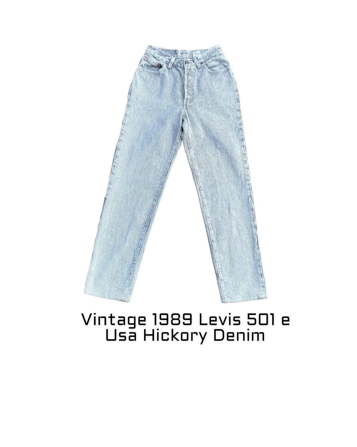 Levi's Vintage 1989 Levis 501 e Hickory Denim Size US 26 / EU 42 - 1 Thumbnail