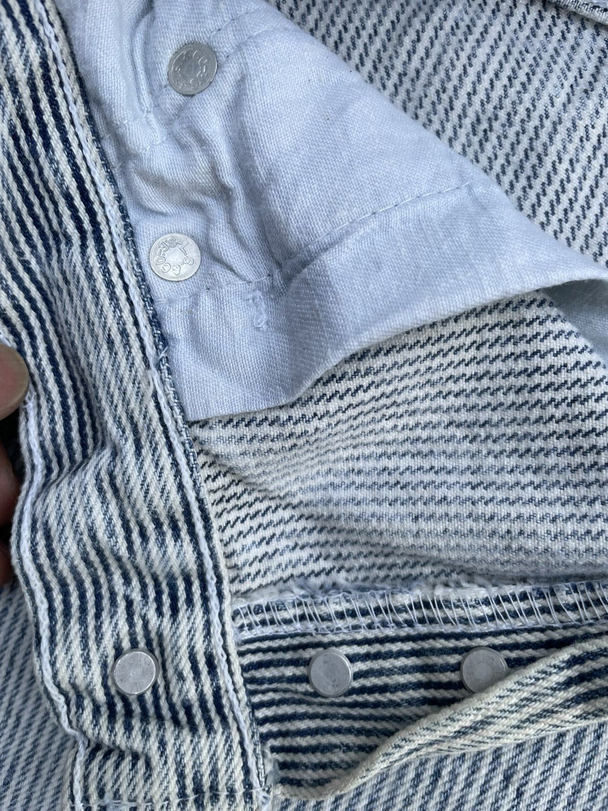 Levi's Vintage 1989 Levis 501 e Hickory Denim Size US 26 / EU 42 - 15 Thumbnail