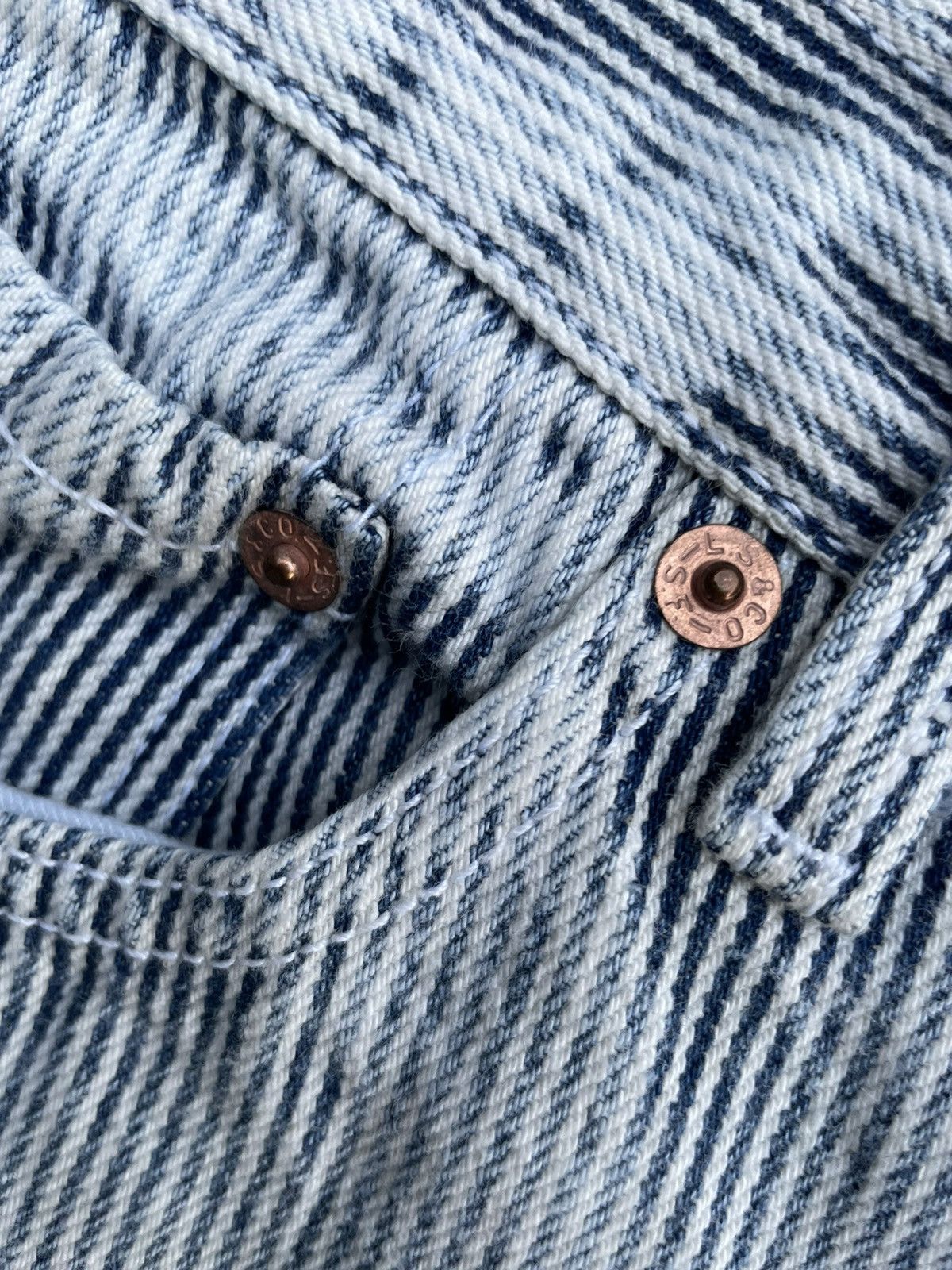 Levi's Vintage 1989 Levis 501 e Hickory Denim Size US 26 / EU 42 - 16 Thumbnail