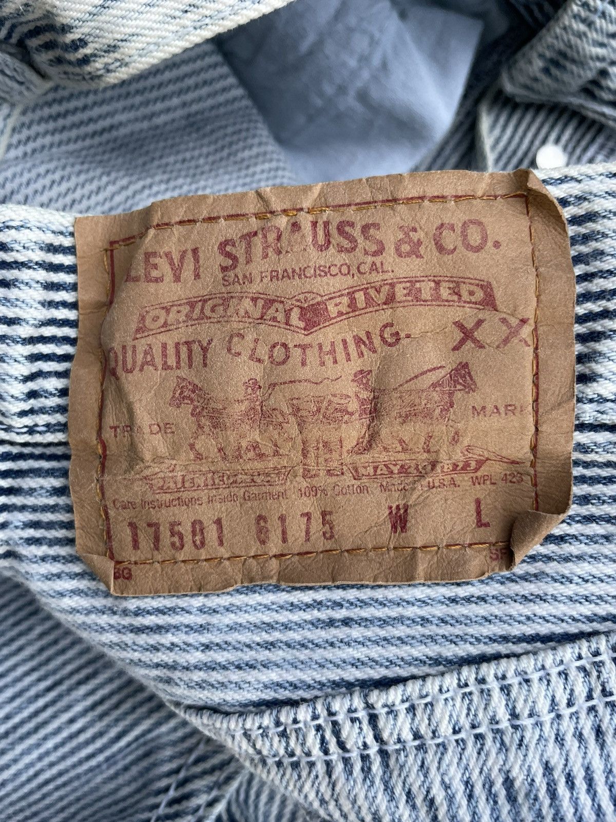 Levi's Vintage 1989 Levis 501 e Hickory Denim Size US 26 / EU 42 - 10 Thumbnail