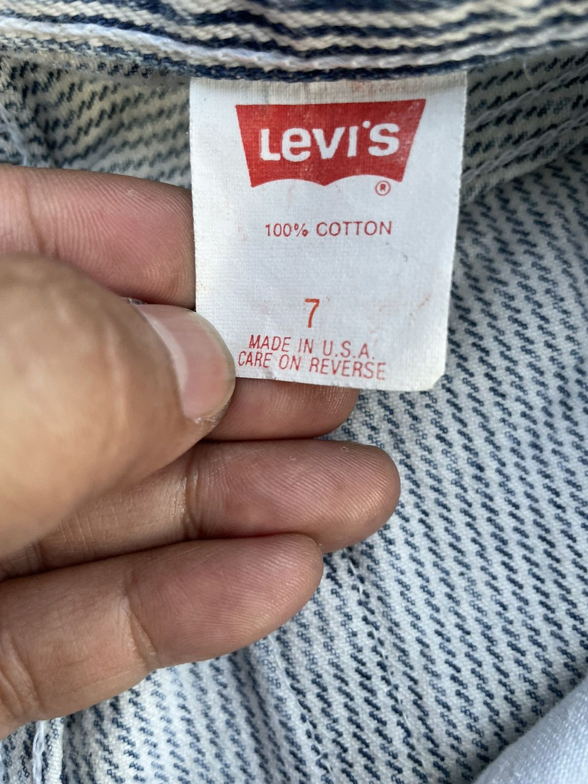 Levi's Vintage 1989 Levis 501 e Hickory Denim Size US 26 / EU 42 - 13 Thumbnail