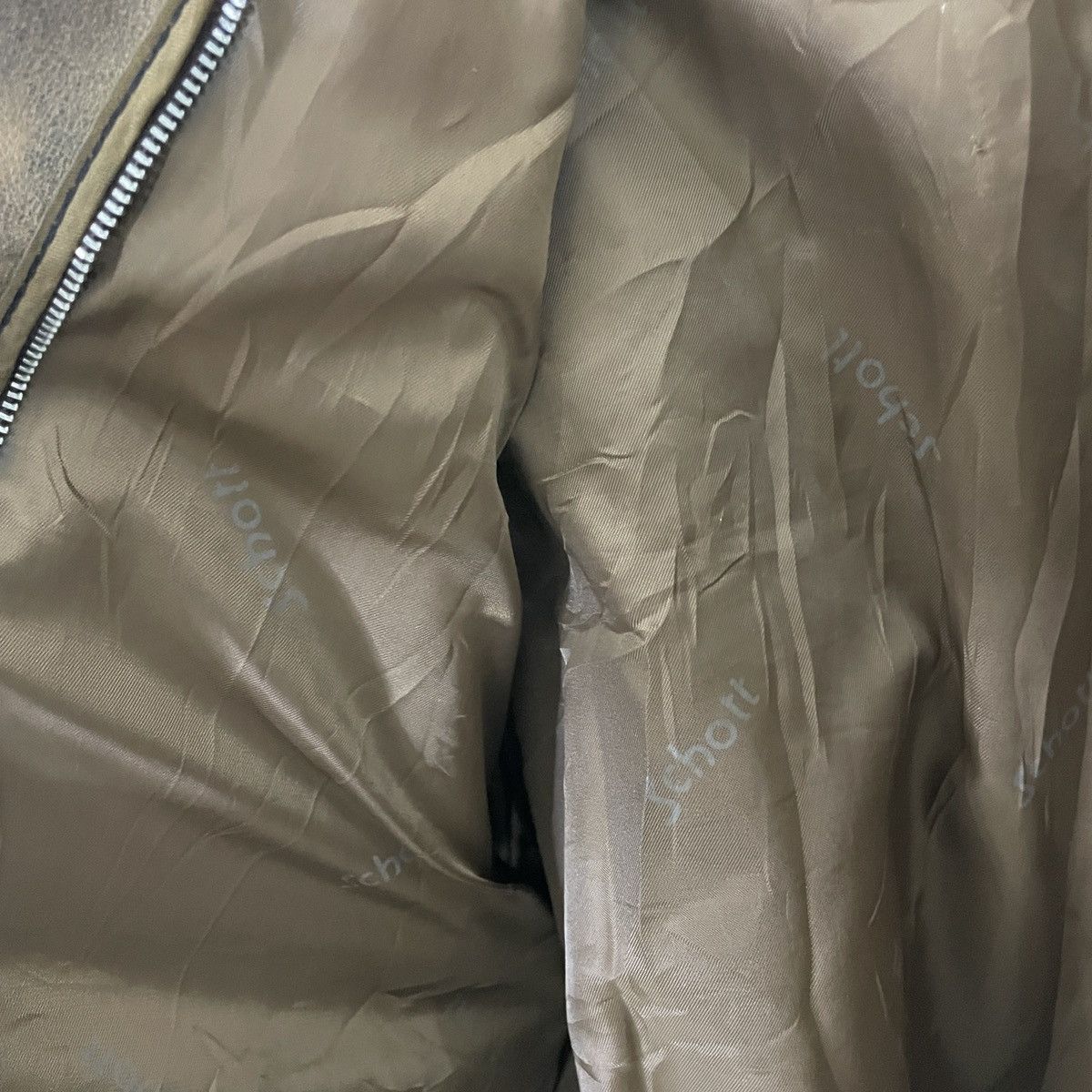 Schott Vintage 90s Schott Distressed Leather Jacket Size US L / EU 52-54 / 3 - 11 Thumbnail