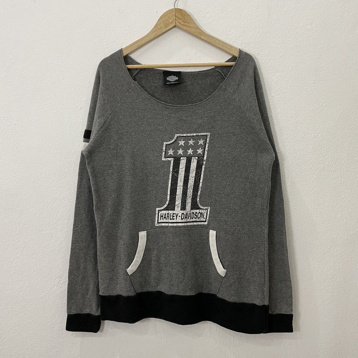 Harley Davidson Vintage Harley Dividson Big Logo Sweatshirt Size XXL / US 16-18 / IT 52-54 - 1 Thumbnail