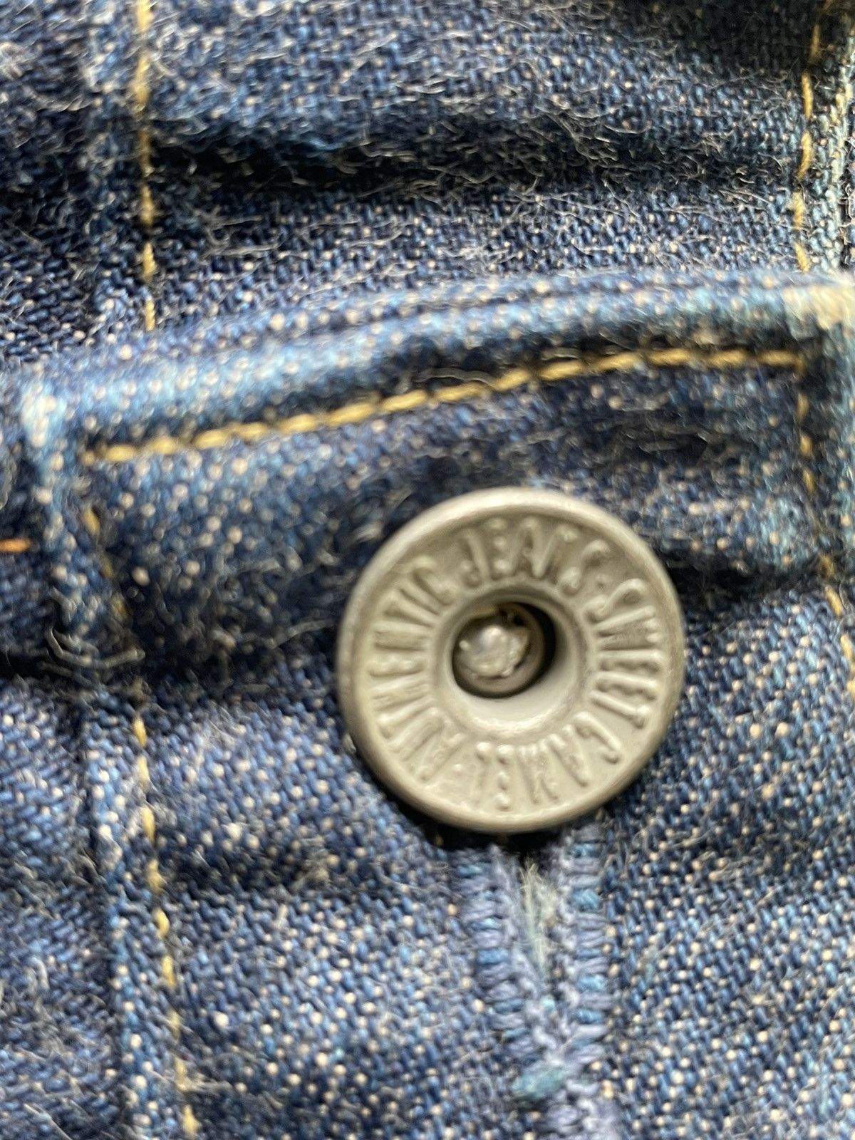 Japanese Brand × Vintage Sweet CAMEL Vintage Redline Selvedge Denim Size US 27 - 21 Thumbnail