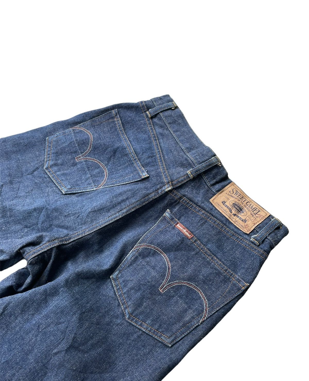 Japanese Brand × Vintage Sweet CAMEL Vintage Redline Selvedge Denim Size US 27 - 7 Thumbnail