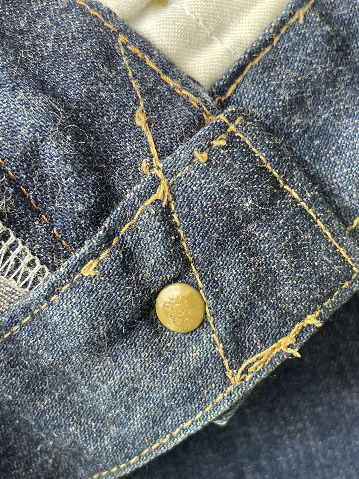Japanese Brand × Vintage Sweet CAMEL Vintage Redline Selvedge Denim Size US 27 - 18 Thumbnail