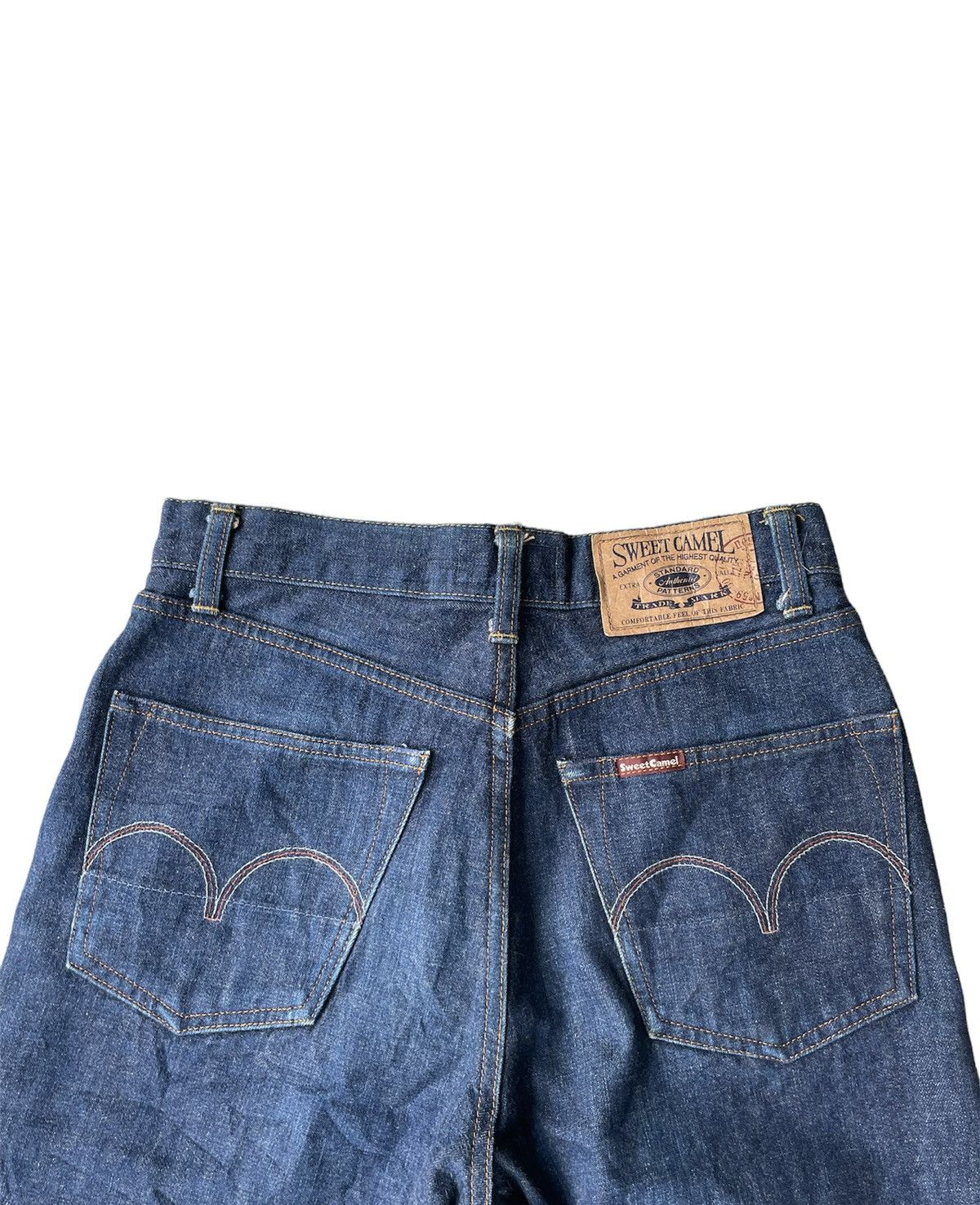 Japanese Brand × Vintage Sweet CAMEL Vintage Redline Selvedge Denim Size US 27 - 8 Thumbnail