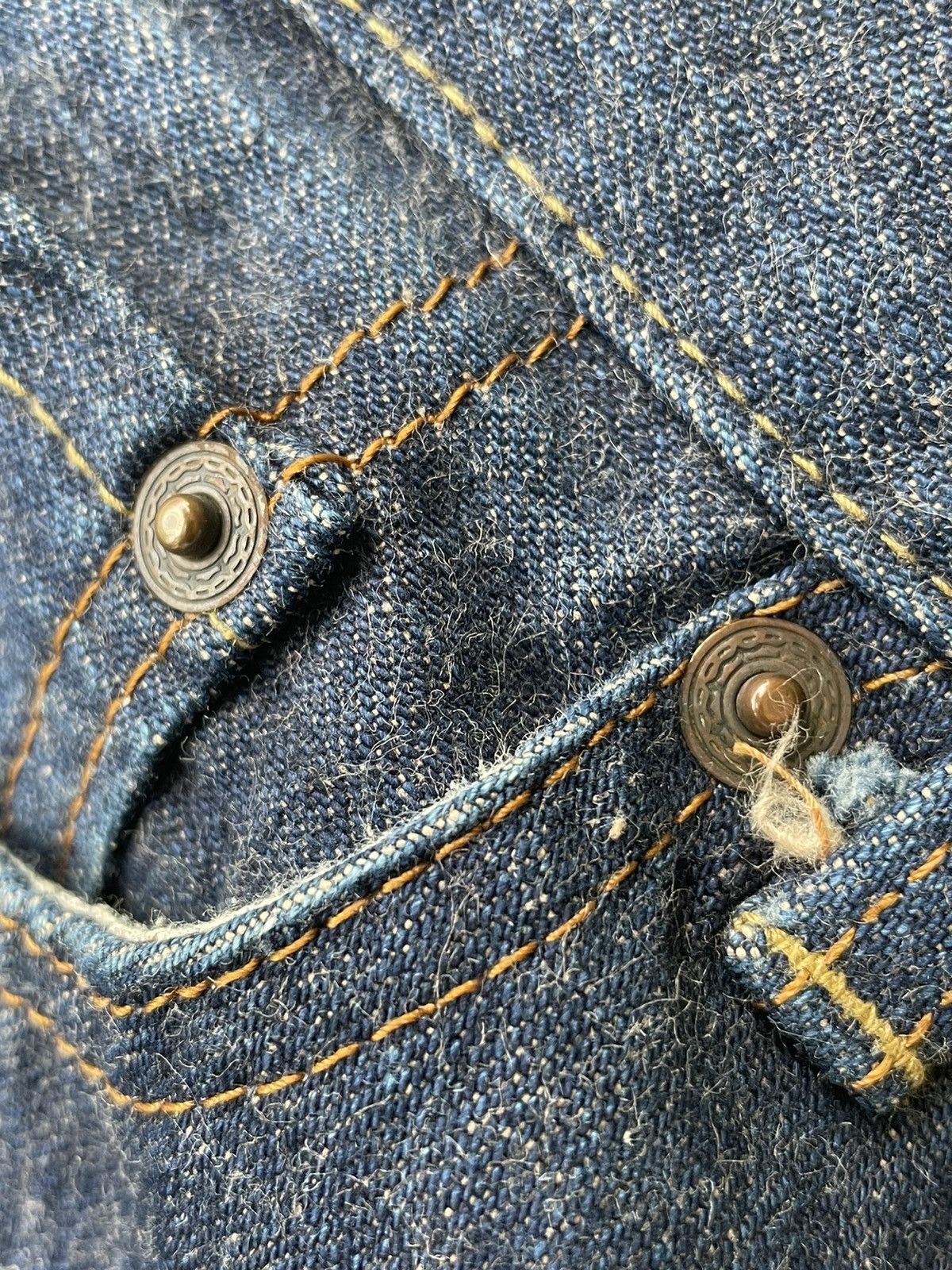 Japanese Brand × Vintage Sweet CAMEL Vintage Redline Selvedge Denim Size US 27 - 20 Thumbnail