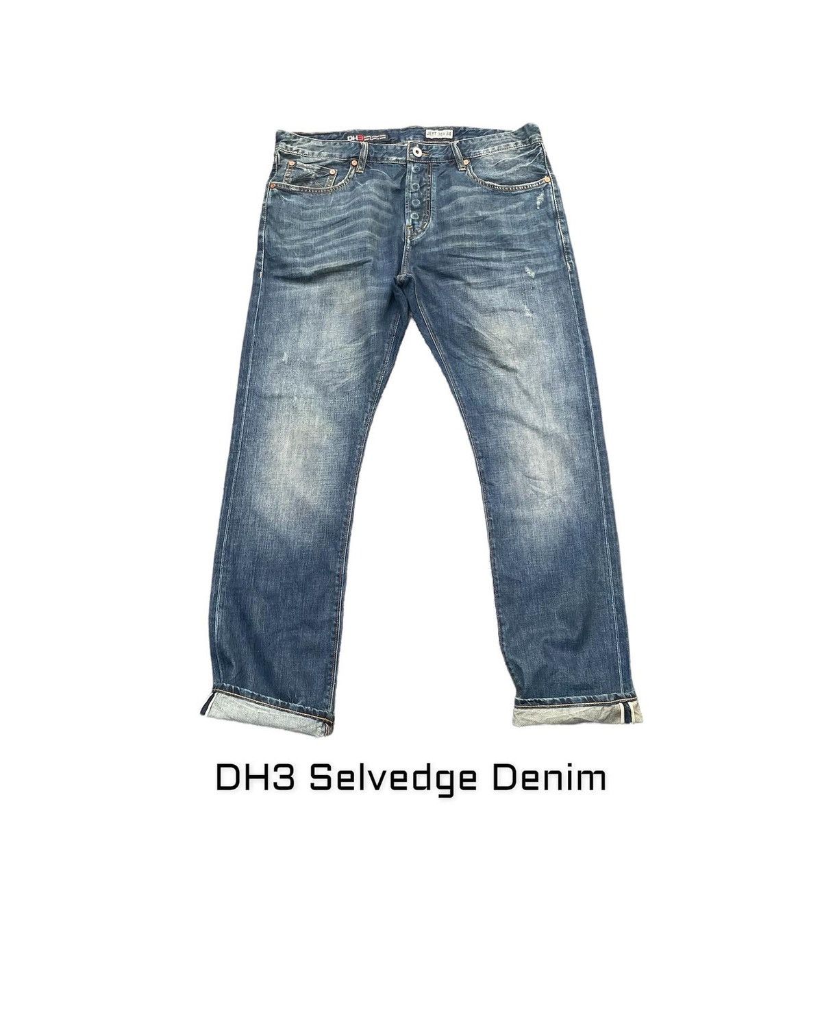 Japanese Brand DH3 Selvedge Denim Size US 40 / EU 56 - 1 Thumbnail