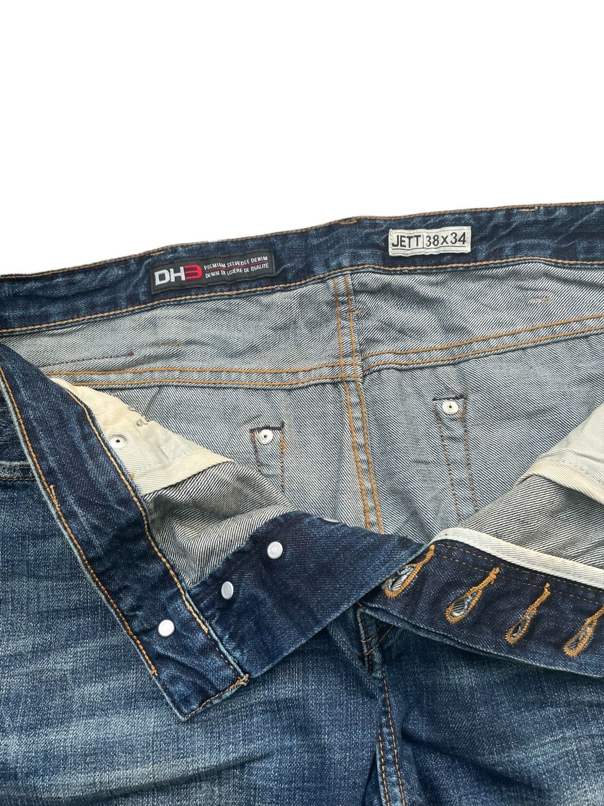 Japanese Brand DH3 Selvedge Denim Size US 40 / EU 56 - 11 Thumbnail