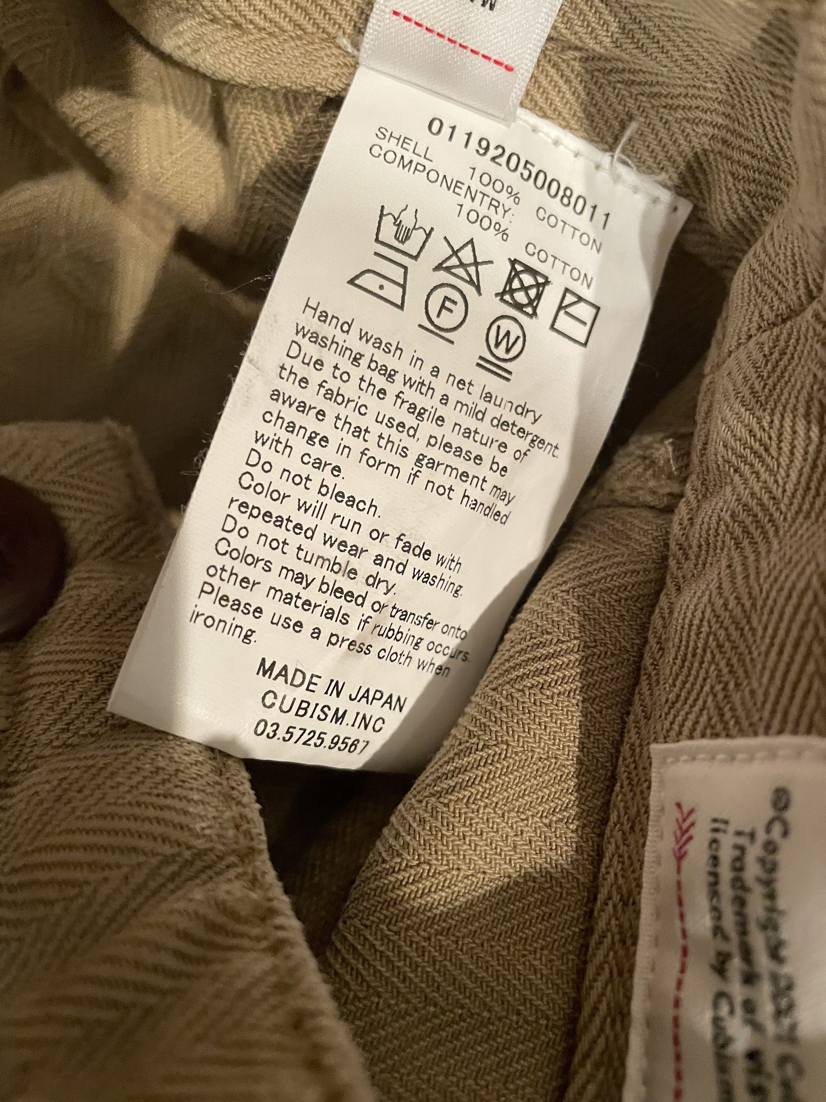 Visvim Tioga Pants FW19 Size 2 Menswear