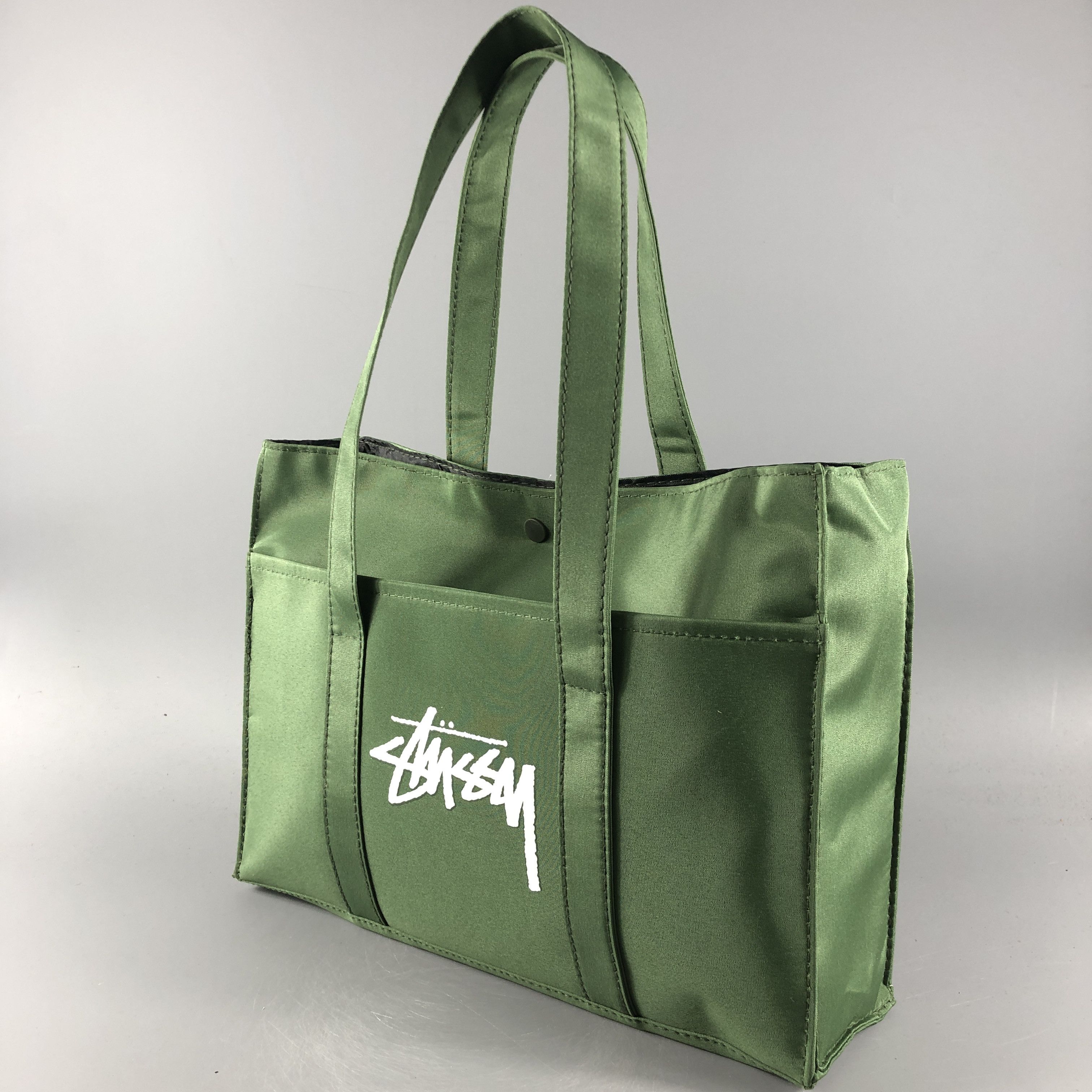 Stussy AUTHENTIC 🇯🇵 Stussy Magazine Military Colour Tote Bag | Grailed