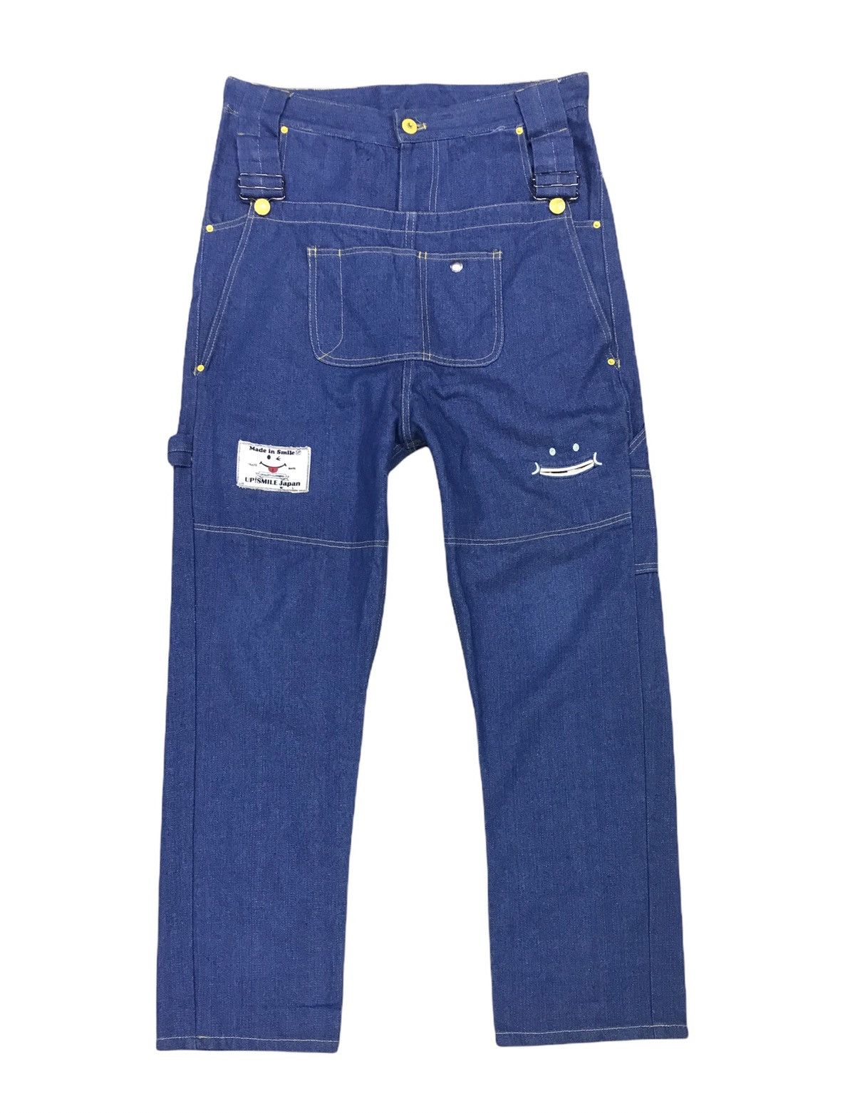 image of Rhp Up! Smile Drop Crotch Denim Jeans in Blue, Men's (Size 34)