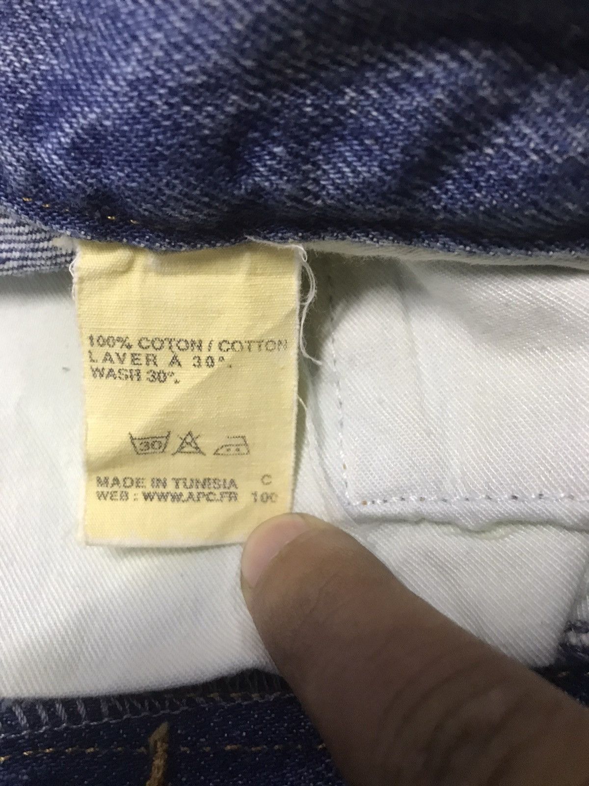 A.P.C. × Vintage APC Selvedge Denim Jeans Size 27 sun faded Size 27" / US 4 / IT 40 - 6 Thumbnail