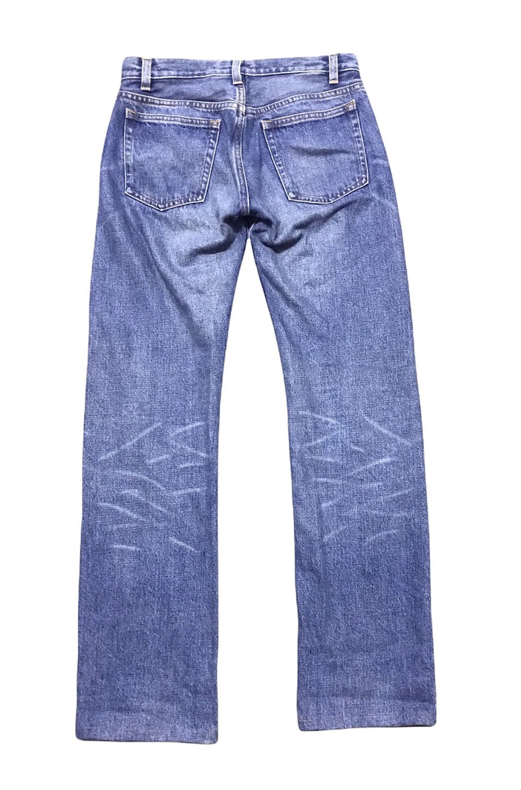 image of A P C x Vintage Selvedge Denim Jeans Size 27 Sun Faded in Blue, Men's