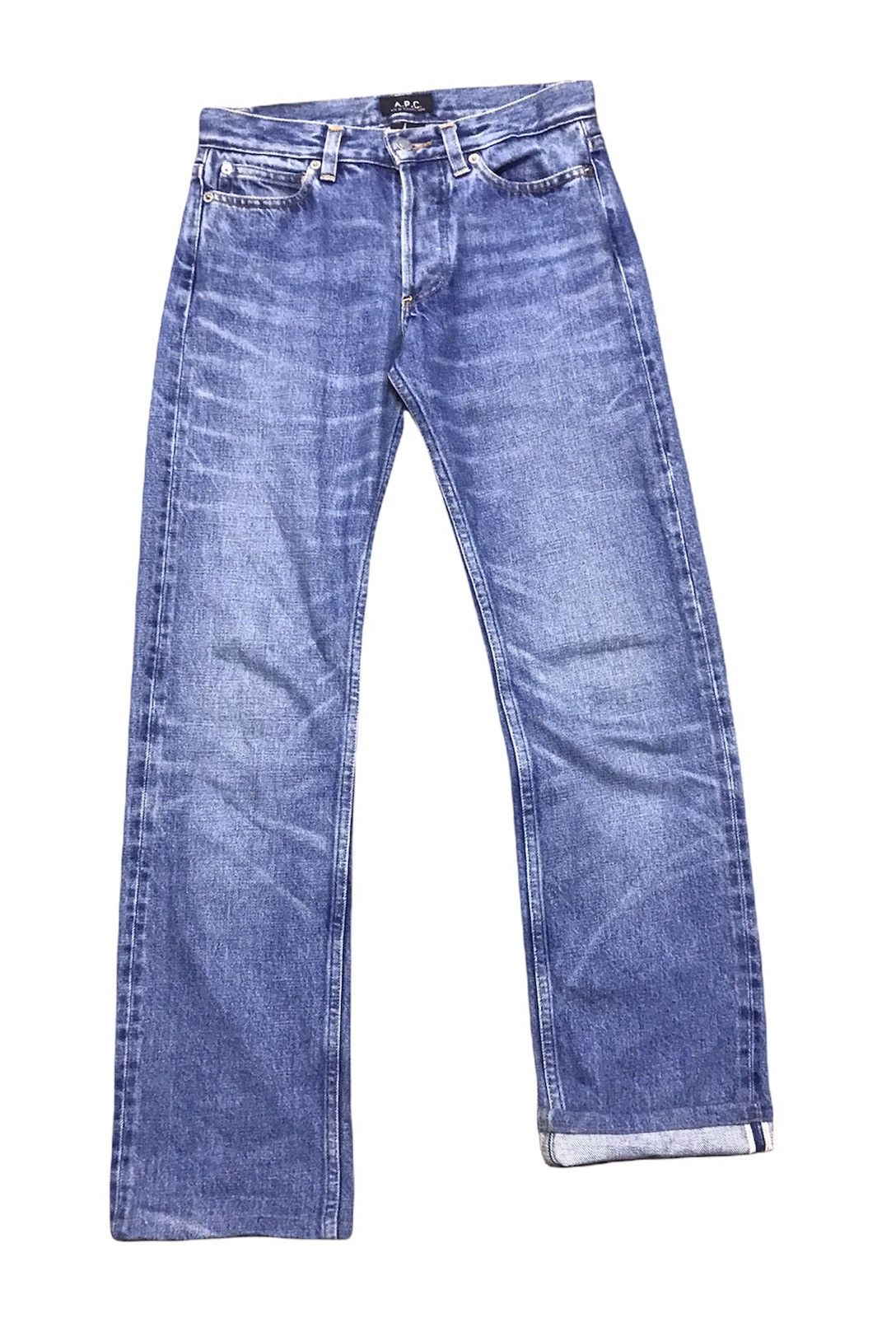 A.P.C. × Vintage APC Selvedge Denim Jeans Size 27 sun faded Size 27" / US 4 / IT 40 - 2 Thumbnail