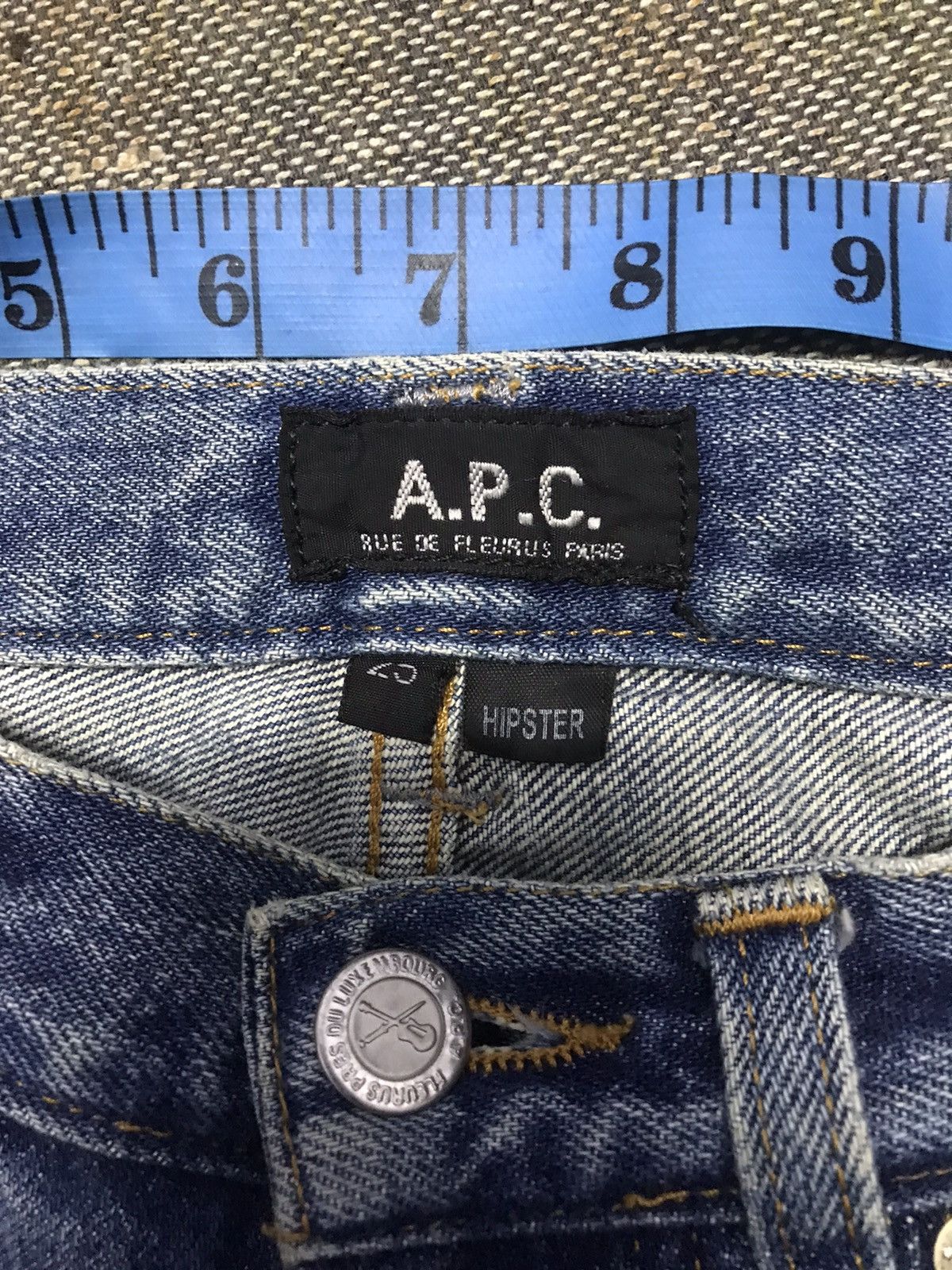 A.P.C. × Vintage APC Selvedge Denim Jeans Size 27 sun faded Size 27" / US 4 / IT 40 - 5 Thumbnail