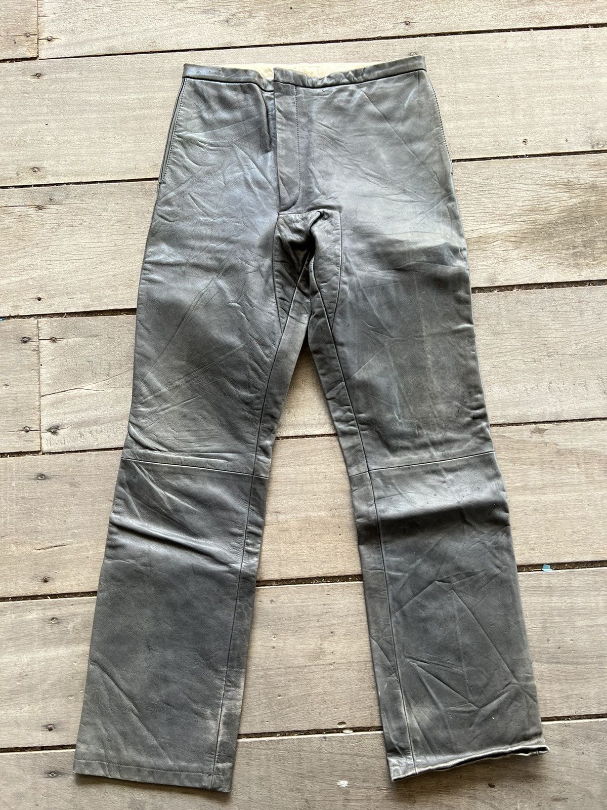 Carol Christian Poell 🔥SCARTISH CAROL CHRISTIAN POELL FALL 00-01 LEATHER TROUSER Size US 28 / EU 44 - 21 Thumbnail