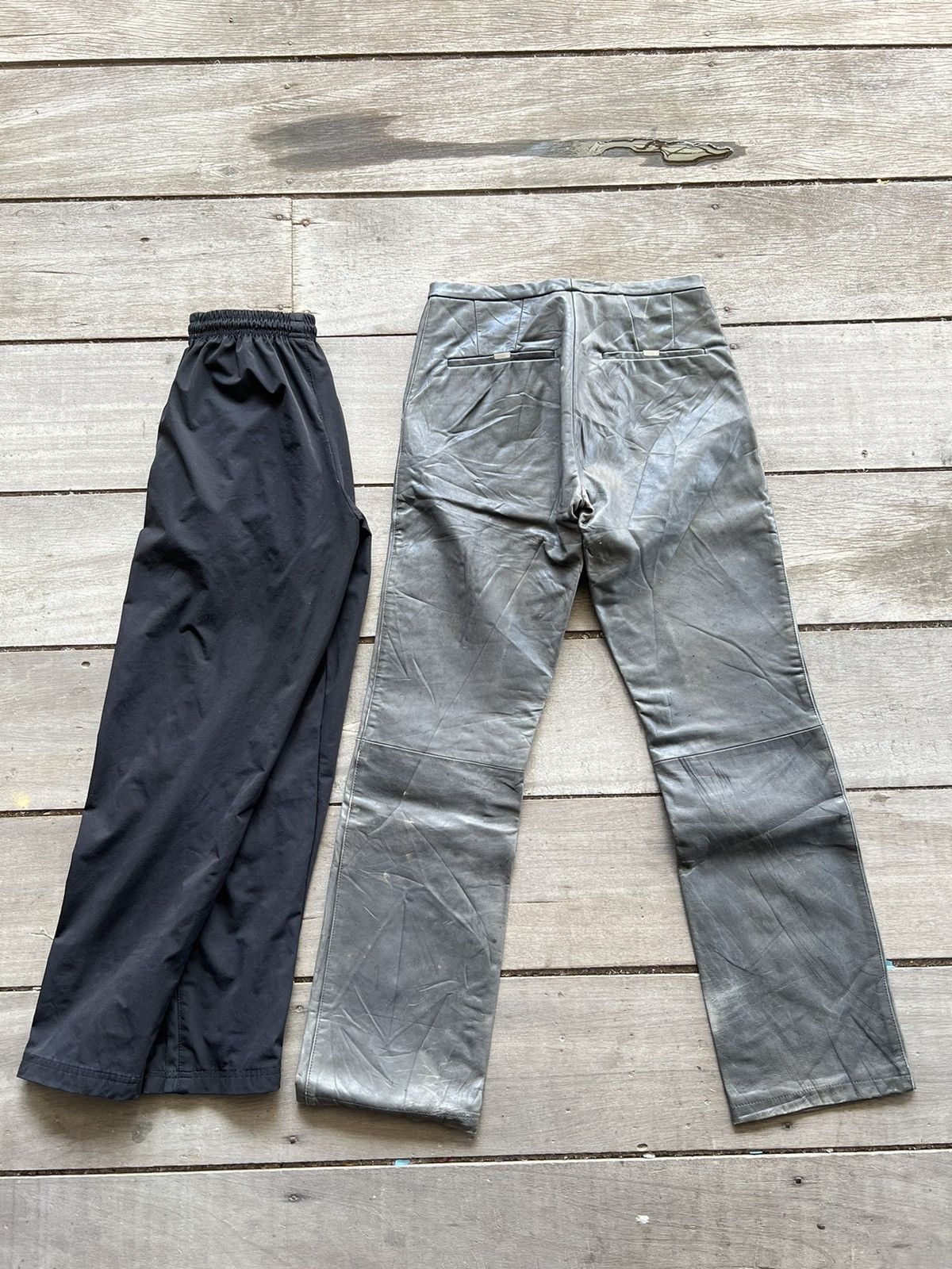 Carol Christian Poell 🔥SCARTISH CAROL CHRISTIAN POELL FALL 00-01 LEATHER TROUSER Size US 28 / EU 44 - 24 Thumbnail