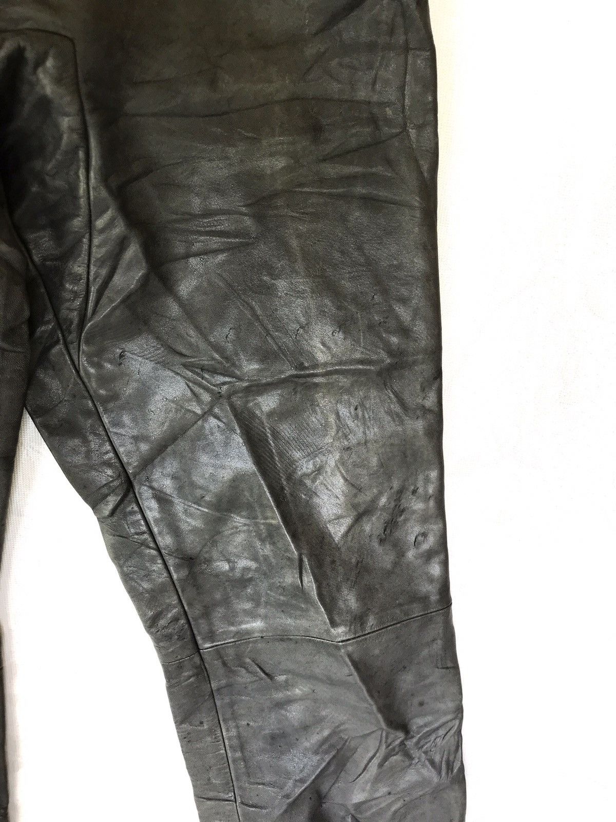 Carol Christian Poell 🔥SCARTISH CAROL CHRISTIAN POELL FALL 00-01 LEATHER TROUSER Size US 28 / EU 44 - 13 Thumbnail