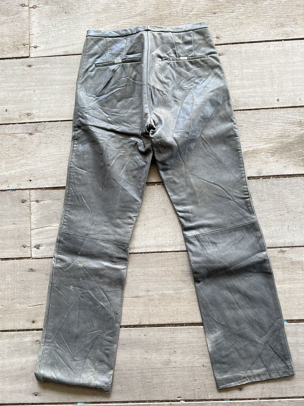 Carol Christian Poell 🔥SCARTISH CAROL CHRISTIAN POELL FALL 00-01 LEATHER TROUSER Size US 28 / EU 44 - 22 Thumbnail