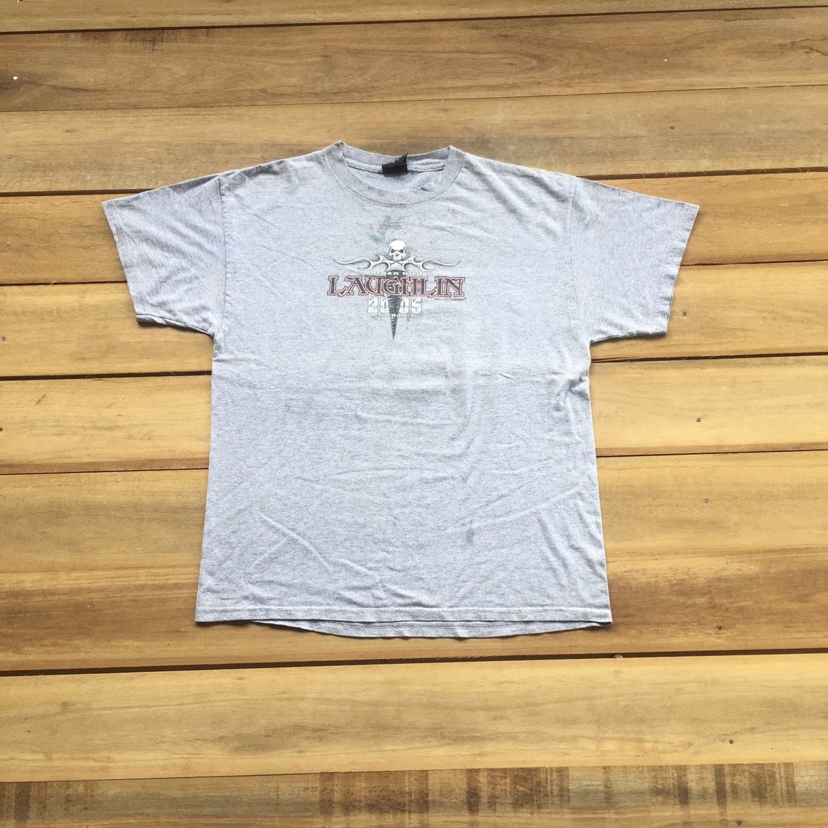 Vintage Thrashed Vintage Y2K River Run Skull Biker ERD GRUNGE GRAIL Size US L / EU 52-54 / 3 - 2 Thumbnail