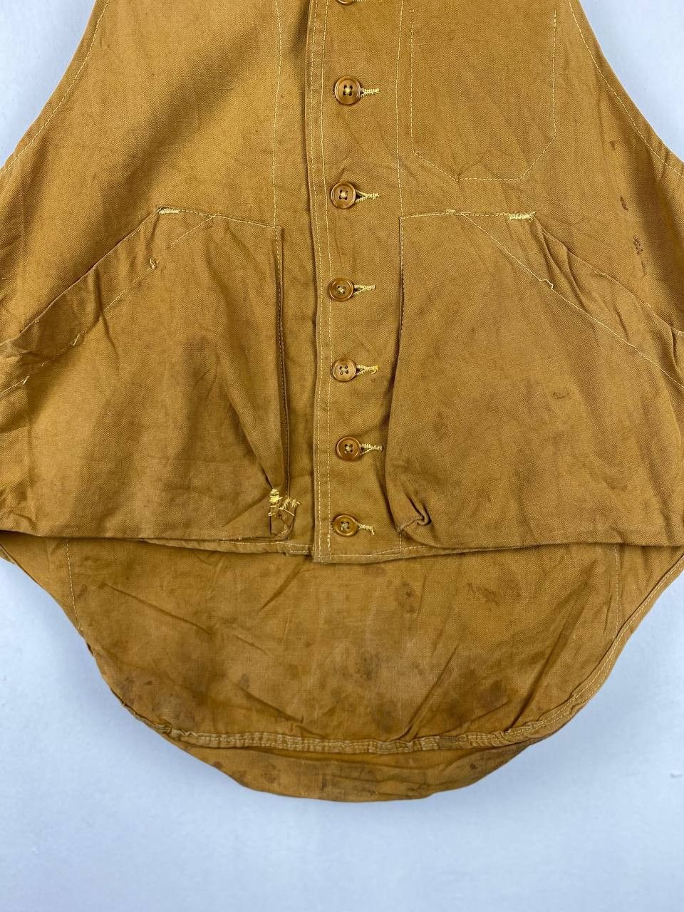 Japanese Brand vintage hard khakis vest distressed Size US M / EU 48-50 / 2 - 2 Thumbnail