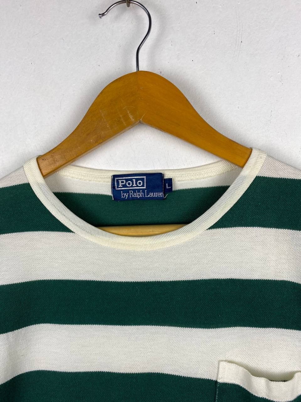 Polo Ralph Lauren Vintage Rare Polo Ralph Lauren Striped Tshirt Size US L / EU 52-54 / 3 - 2 Thumbnail