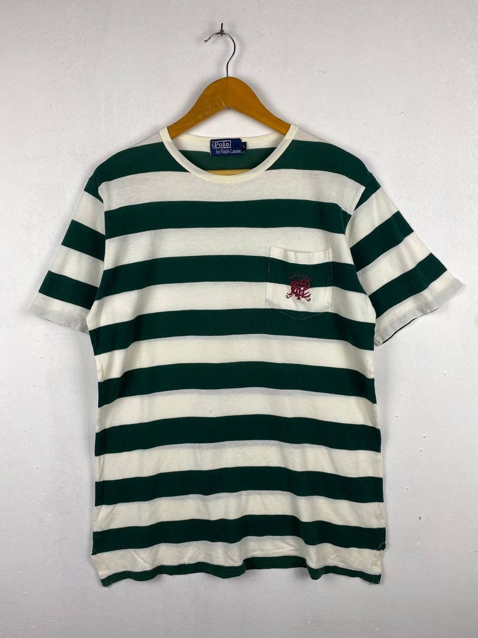 Polo Ralph Lauren Vintage Rare Polo Ralph Lauren Striped Tshirt Size US L / EU 52-54 / 3 - 1 Thumbnail