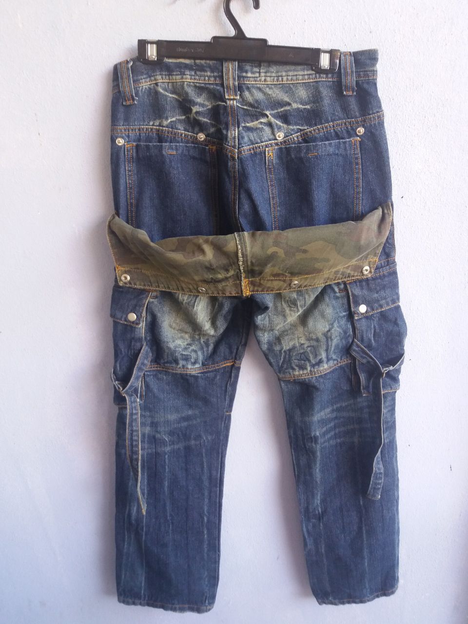 Japanese Brand Multi Pocket Rain King Of Hip Hop Jeans Cargo Pants Size US 32 / EU 48 - 4 Thumbnail